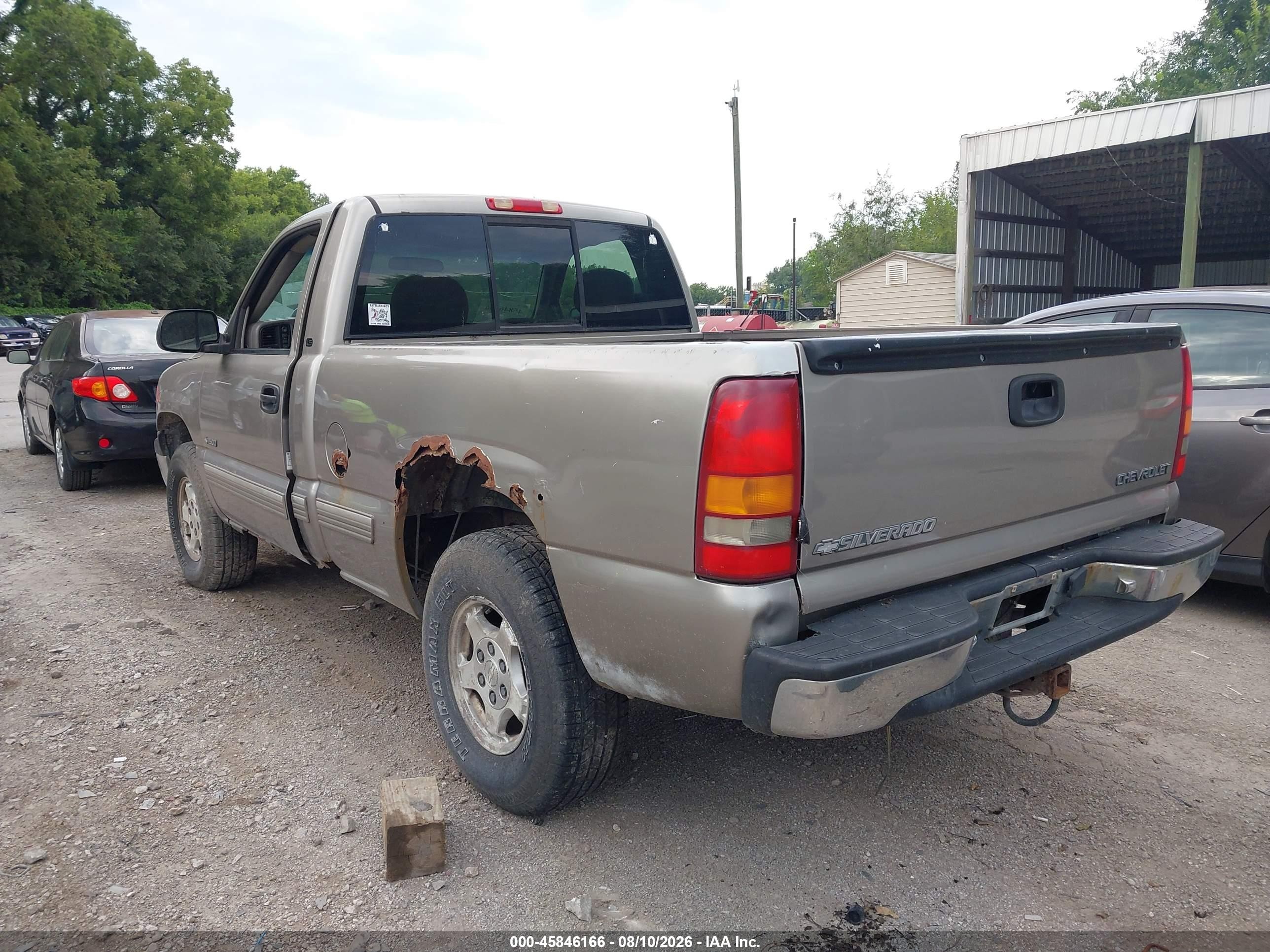 1999 Chevrolet Silverado 1500 Ls Gold vin: 1GCEK14TXXZ112059