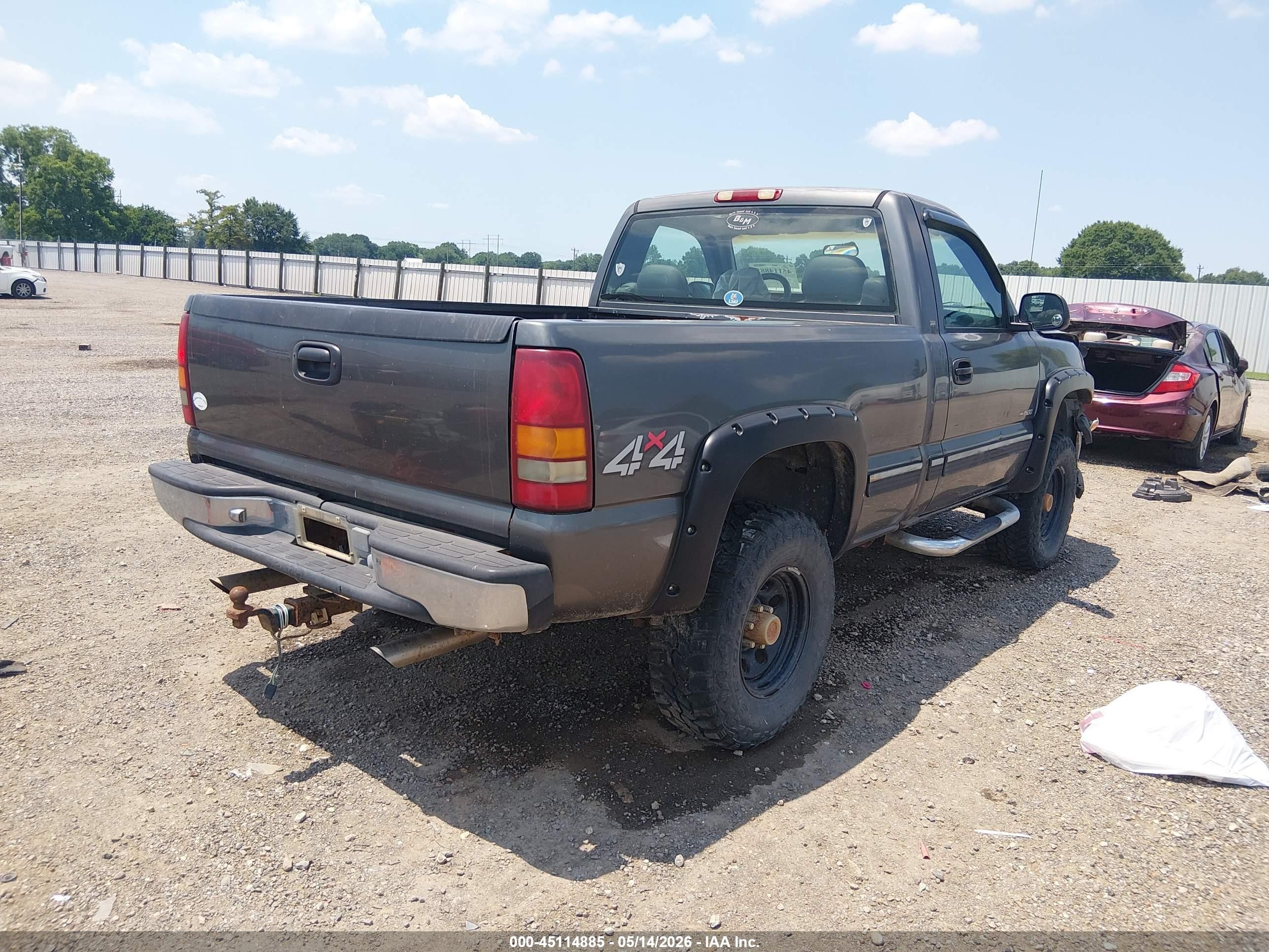 1999 Chevrolet Silverado 1500   Gray vin: 1GCEK14TXXZ137172