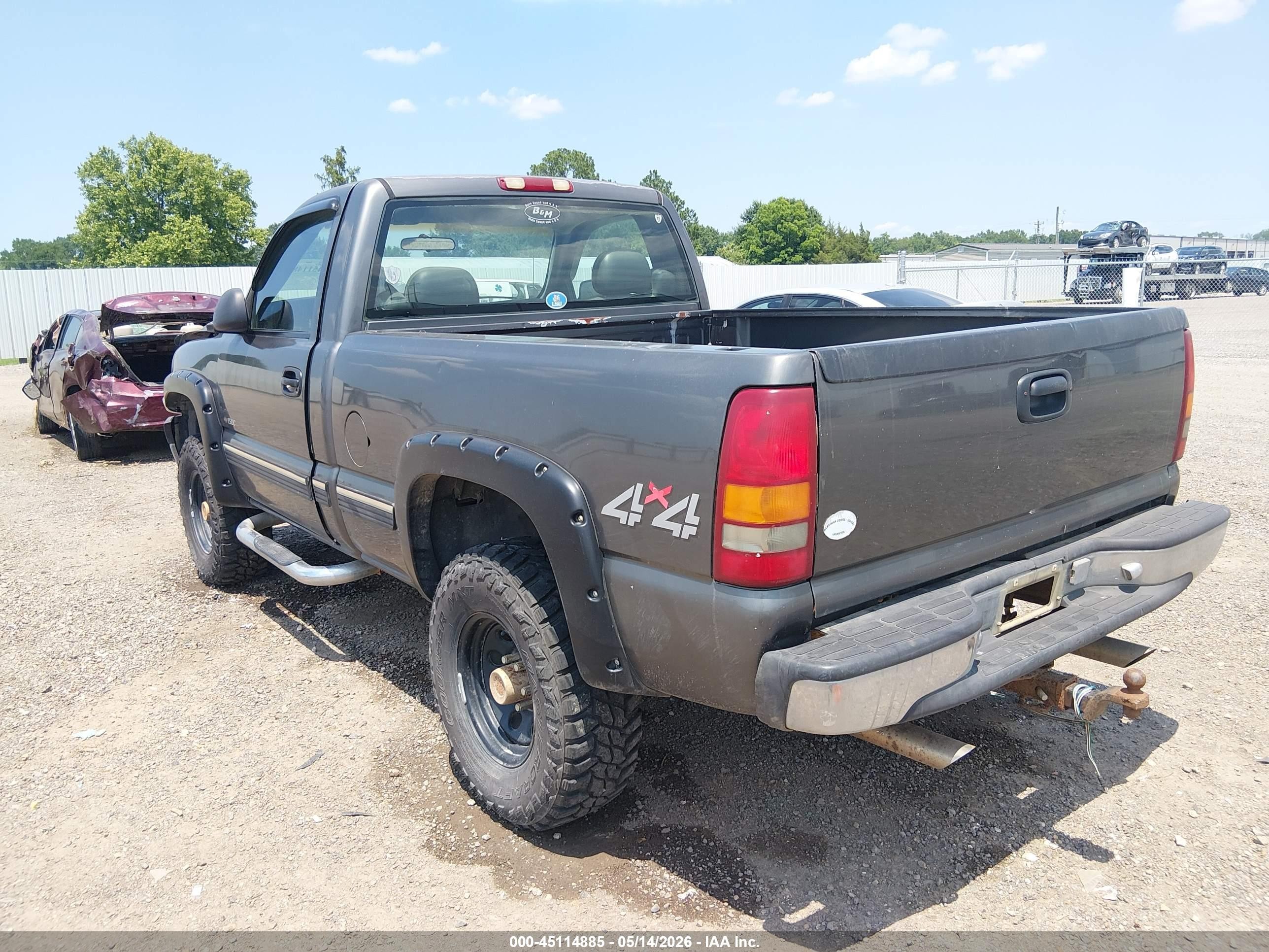 1999 Chevrolet Silverado 1500   Gray vin: 1GCEK14TXXZ137172