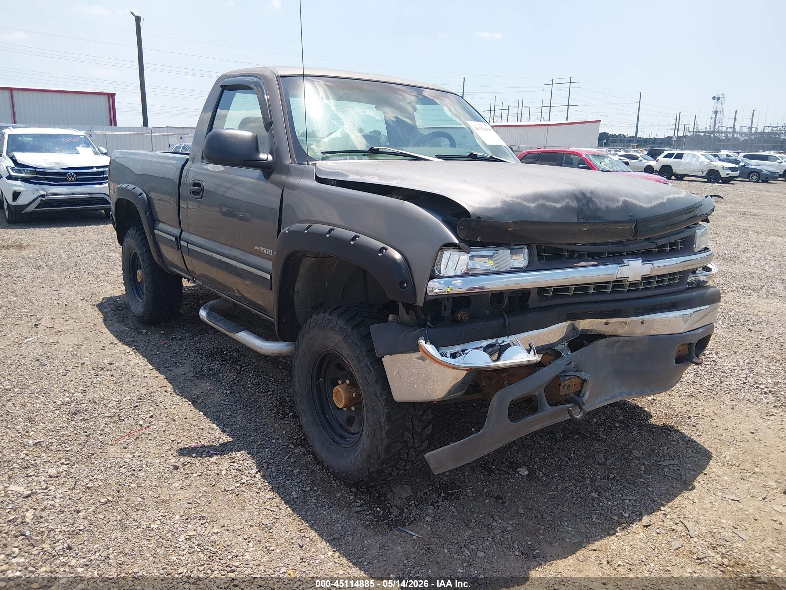 1999 Chevrolet Silverado 1500   Gray vin: 1GCEK14TXXZ137172