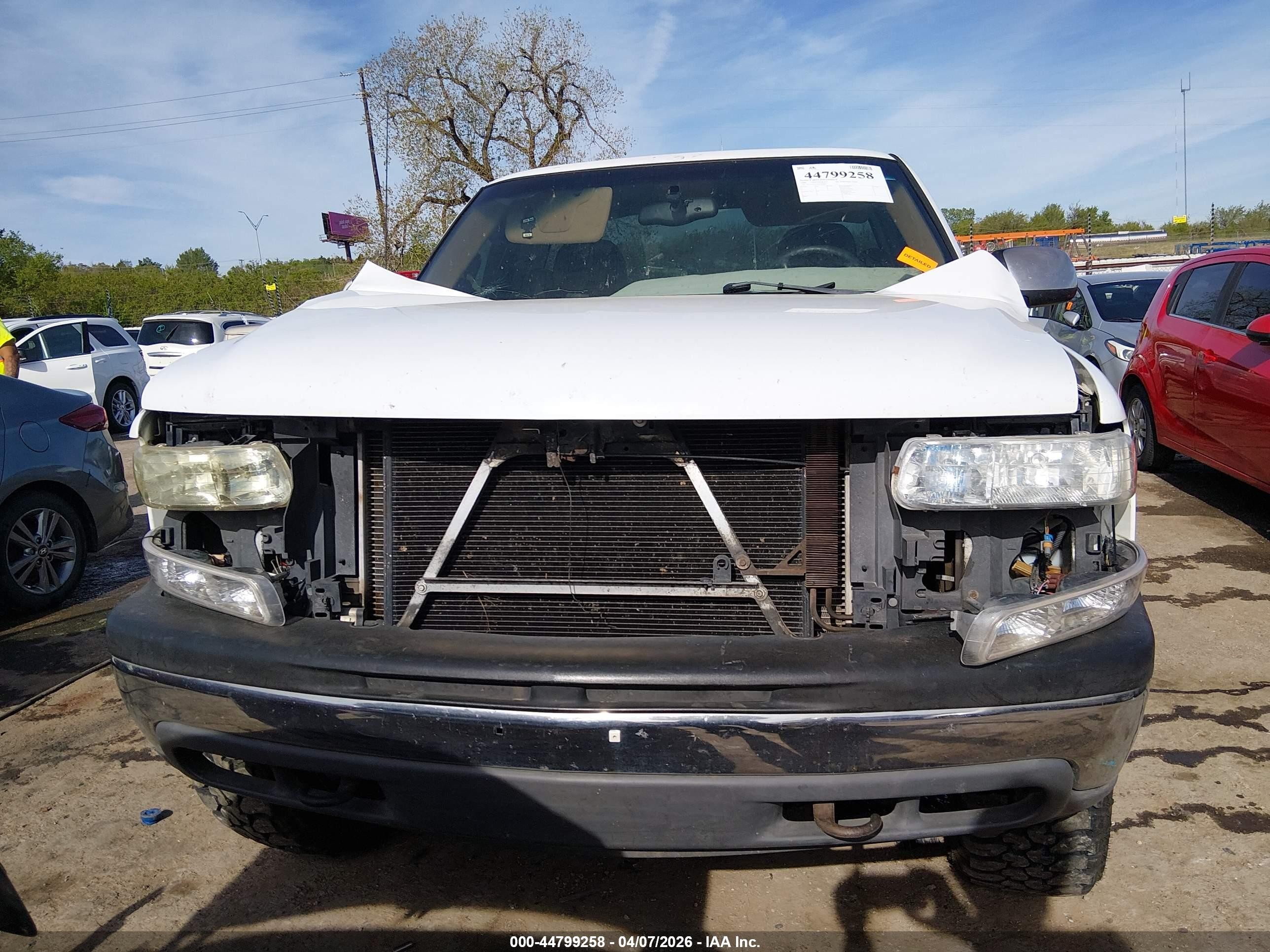 2000 Chevrolet Silverado 1500 Ls White vin: 1GCEK14TXYZ249892
