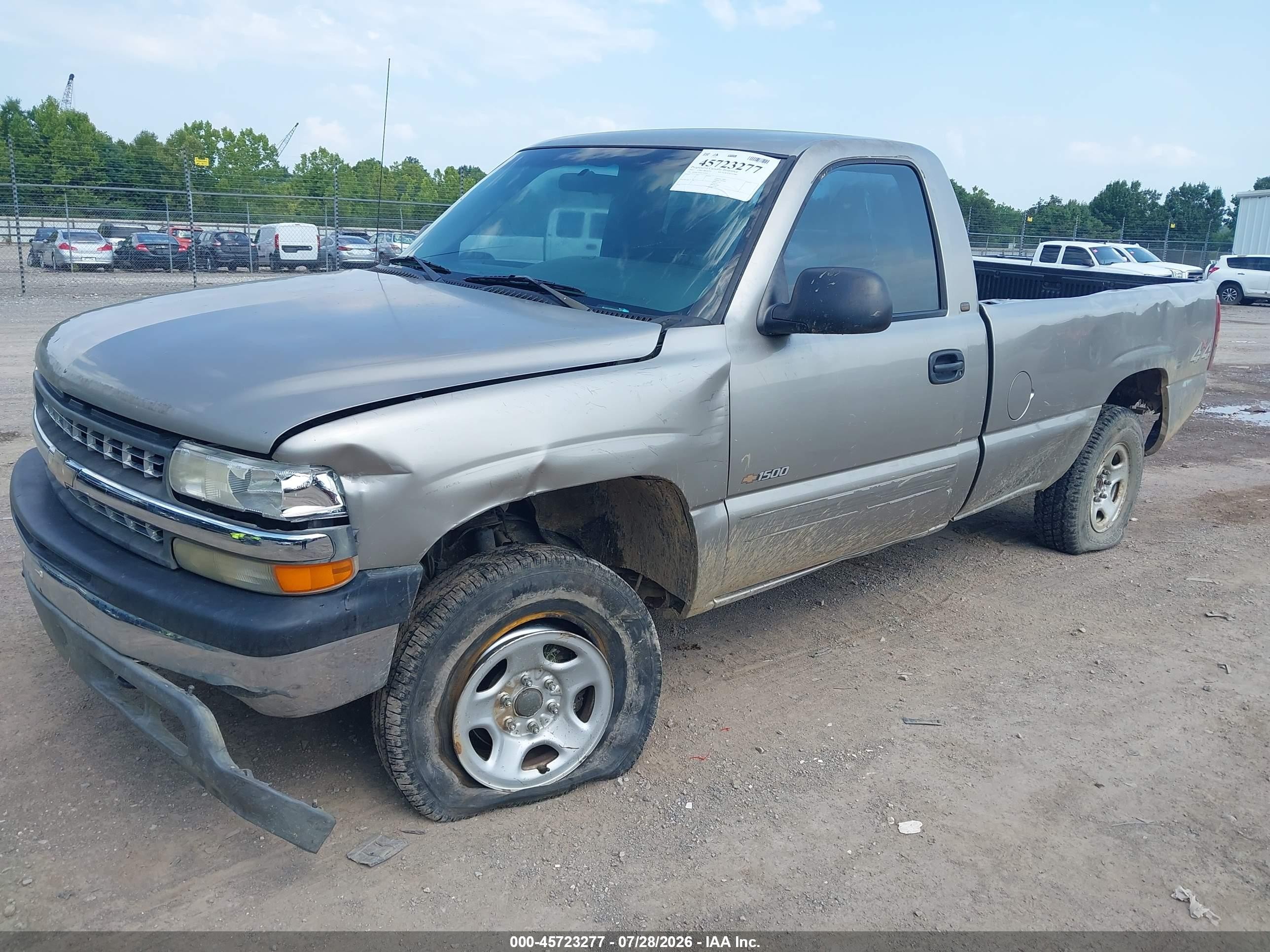 2001 Chevrolet Silverado 1500   Серый vin: 1GCEK14V01E147838
