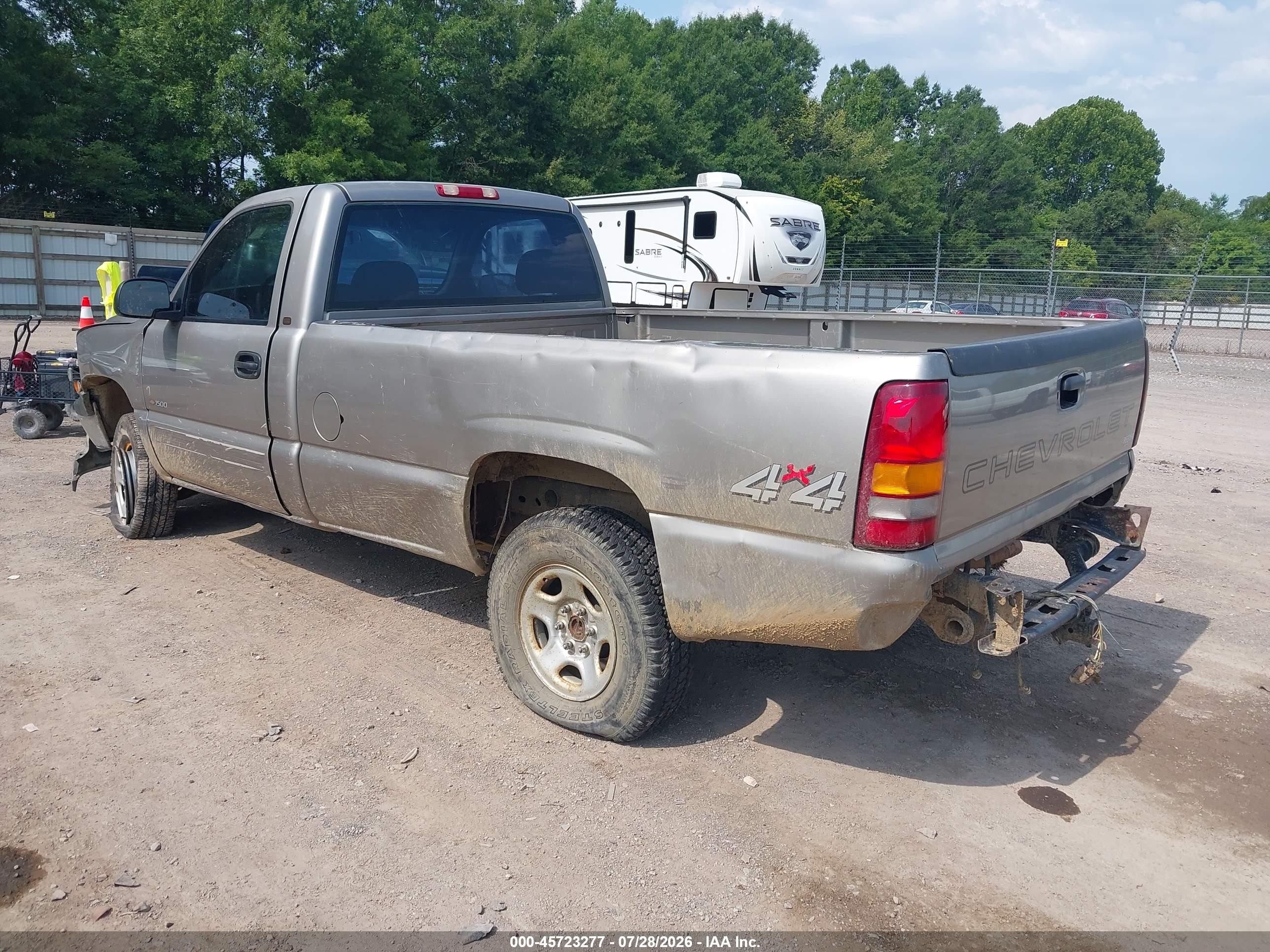 2001 Chevrolet Silverado 1500   Серый vin: 1GCEK14V01E147838