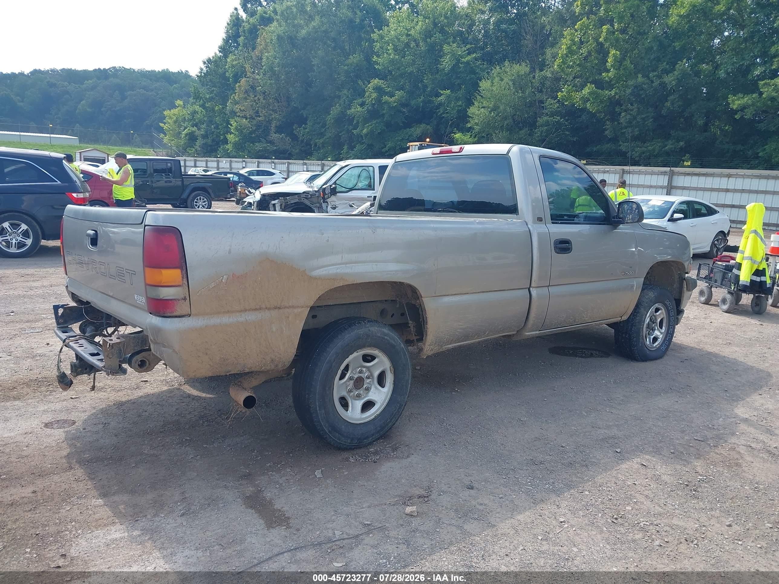 2001 Chevrolet Silverado 1500   Серый vin: 1GCEK14V01E147838