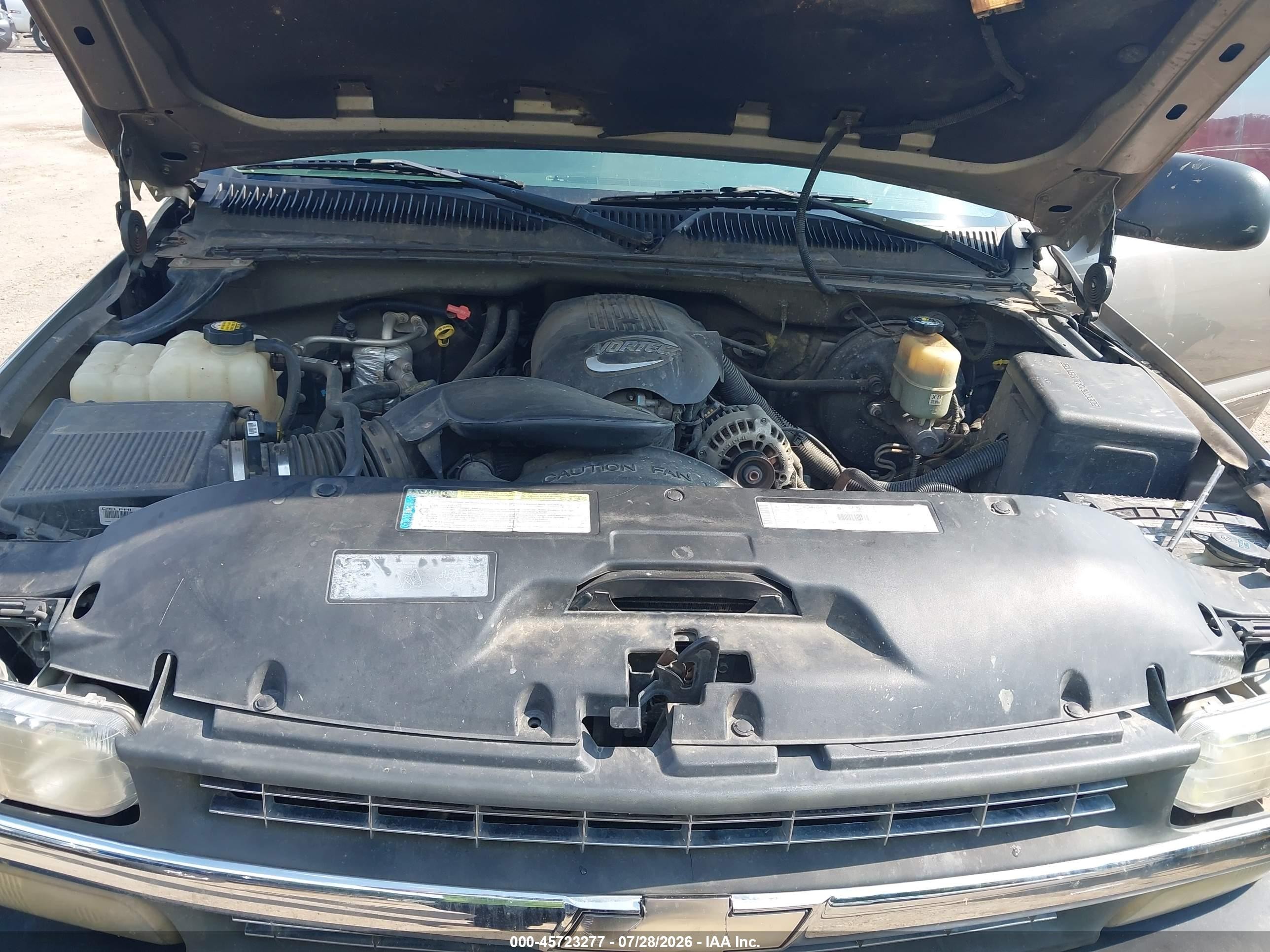 2001 Chevrolet Silverado 1500   Серый vin: 1GCEK14V01E147838