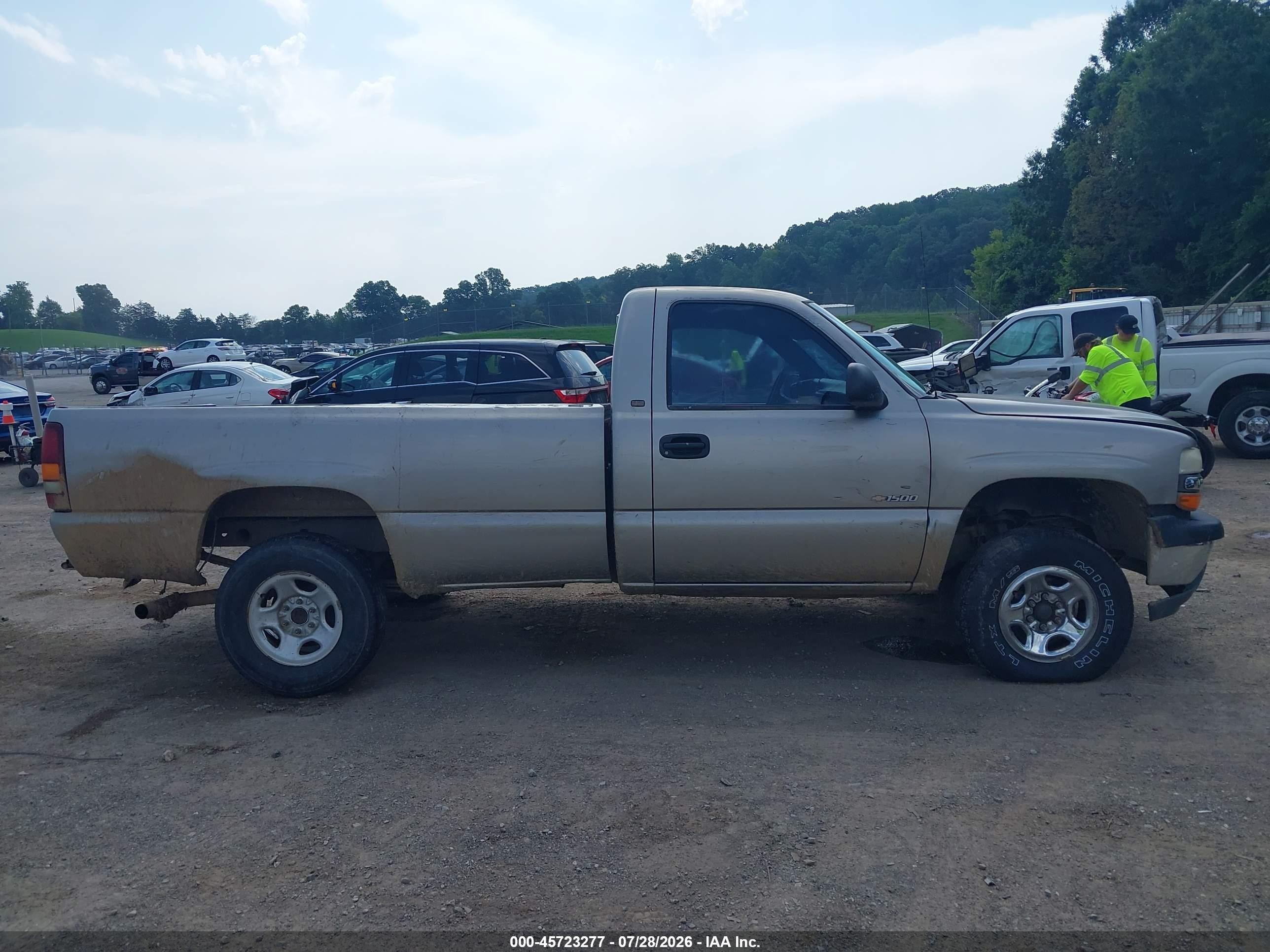 2001 Chevrolet Silverado 1500   Серый vin: 1GCEK14V01E147838