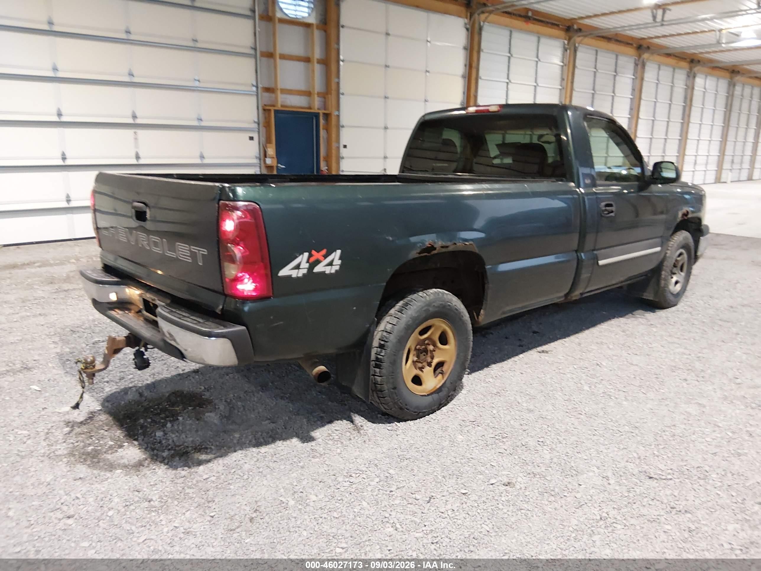 2003 Chevrolet Silverado 1500   Green vin: 1GCEK14V03E357598