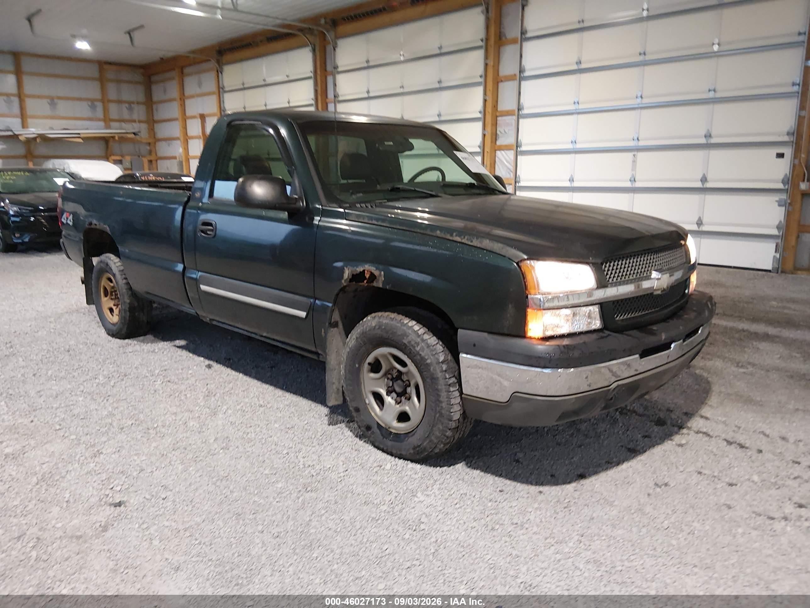 2003 Chevrolet Silverado 1500   Green vin: 1GCEK14V03E357598
