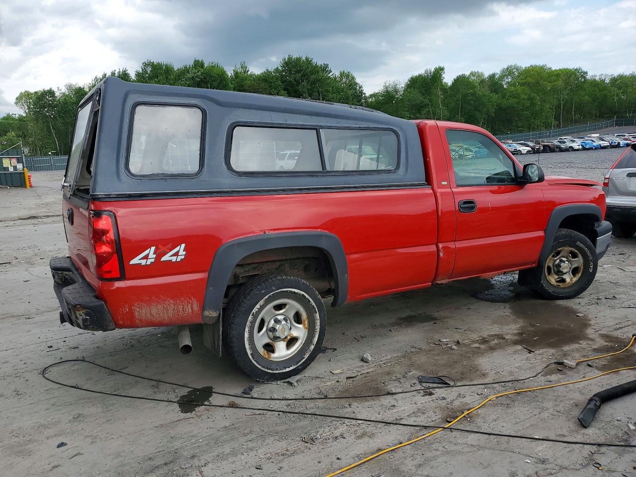 2004 Chevrolet Silverado K1500 Red vin: 1GCEK14V04E116092