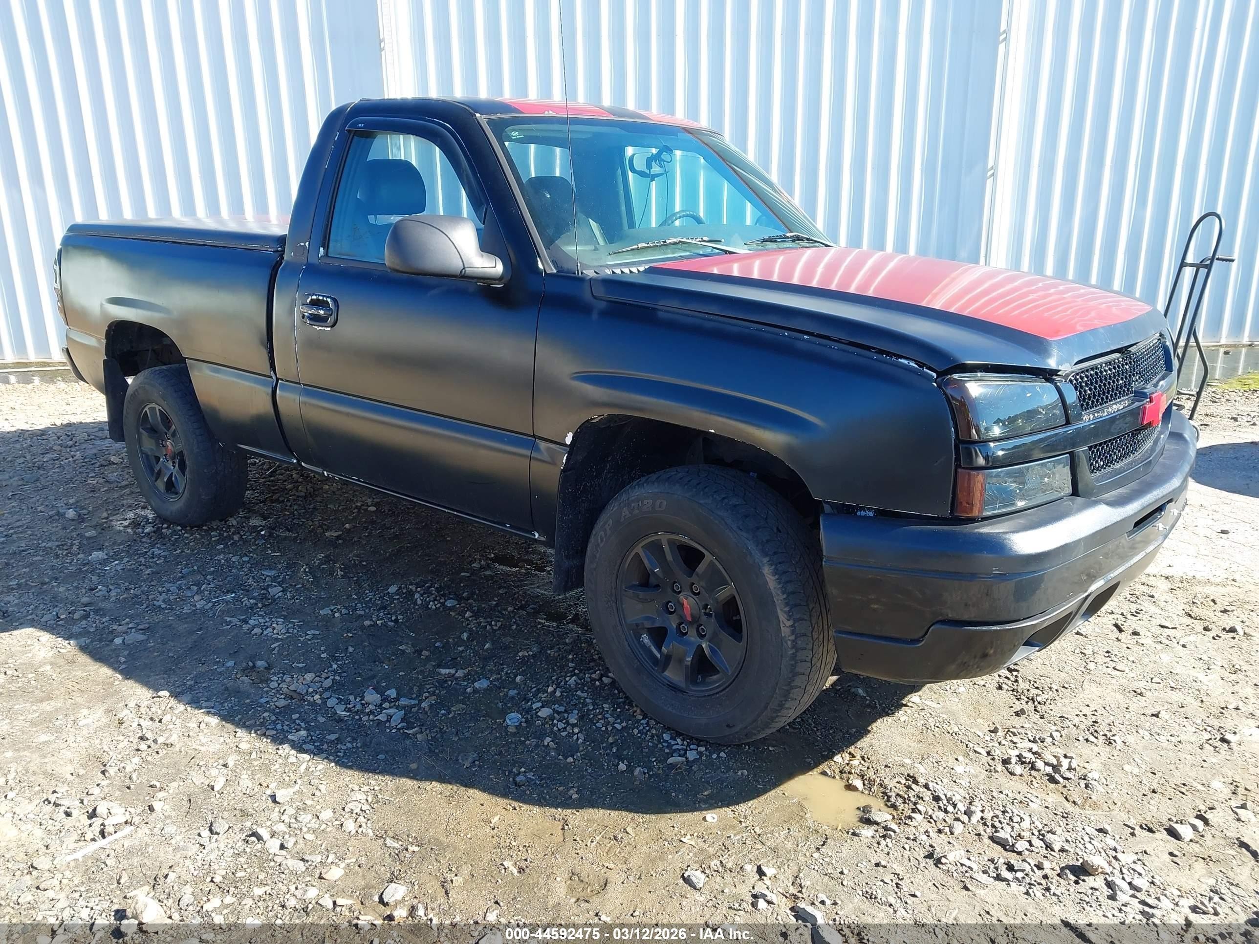 2005 Chevrolet Silverado 1500 Work Truck Черный vin: 1GCEK14V05Z274474