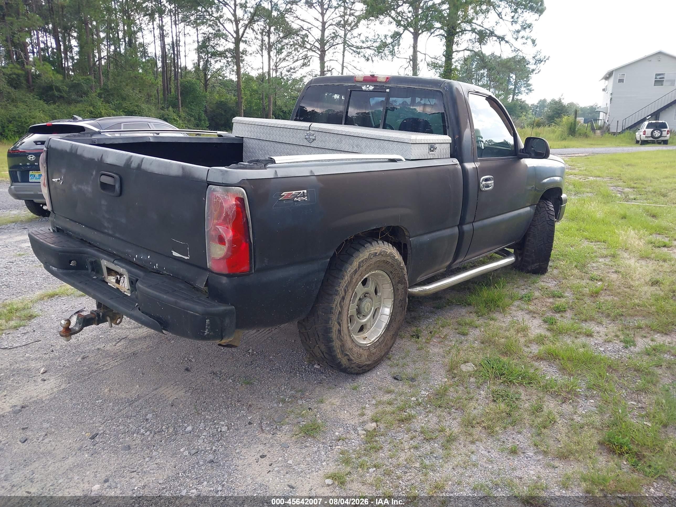 2007 Chevrolet Silverado 1500 Classic Work Truck Black vin: 1GCEK14V07Z161613