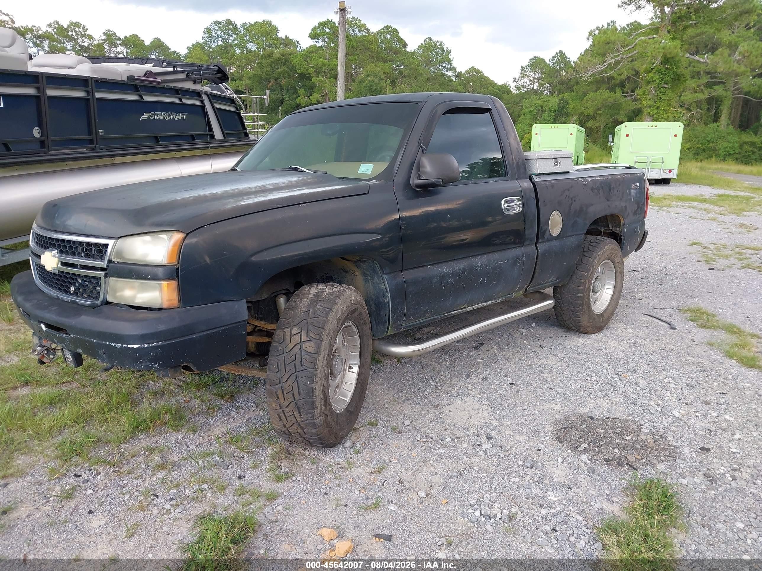 2007 Chevrolet Silverado 1500 Classic Work Truck Black vin: 1GCEK14V07Z161613