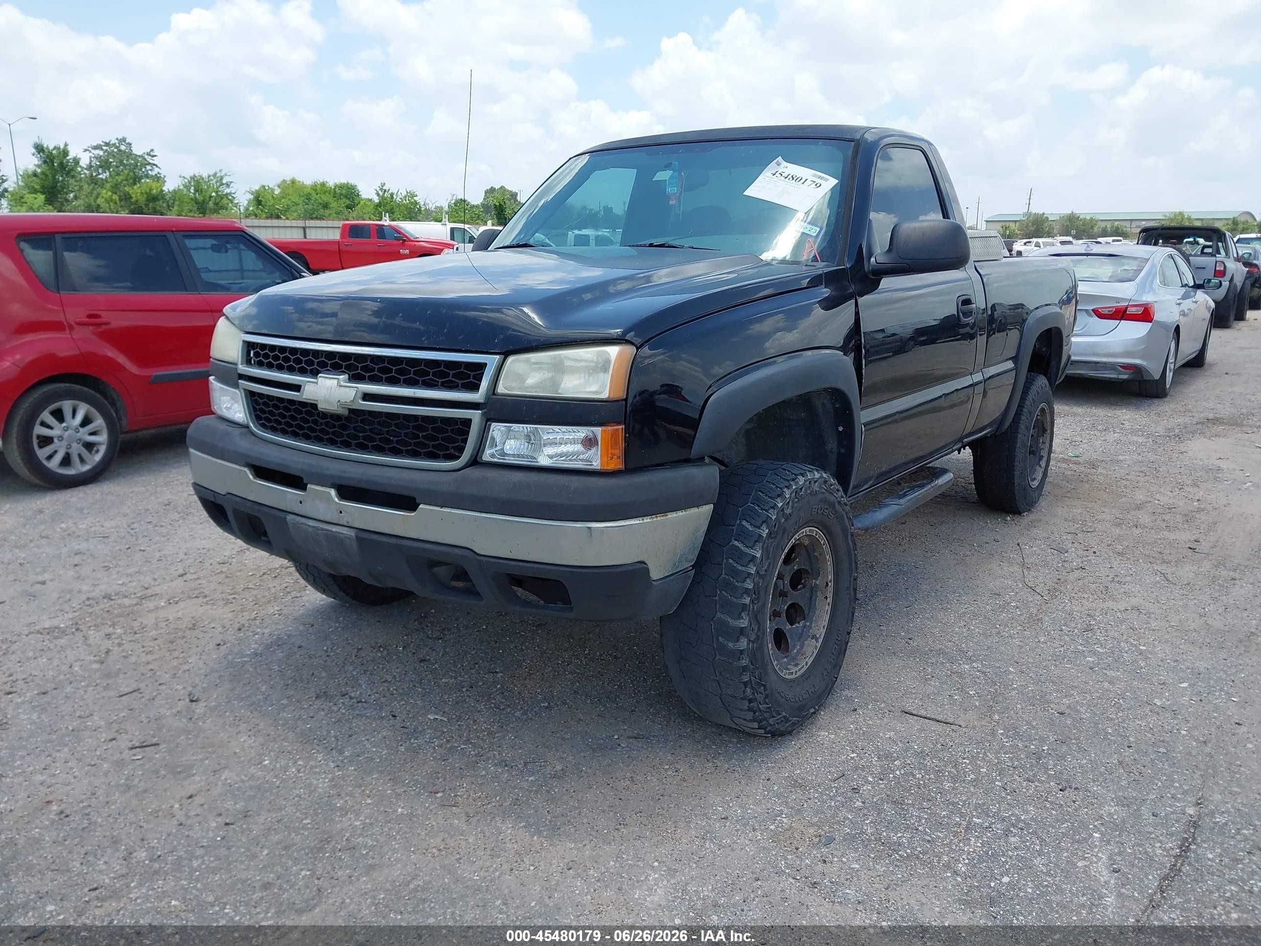 2006 Chevrolet Silverado 1500 Work Truck Черный vin: 1GCEK14V16Z233451