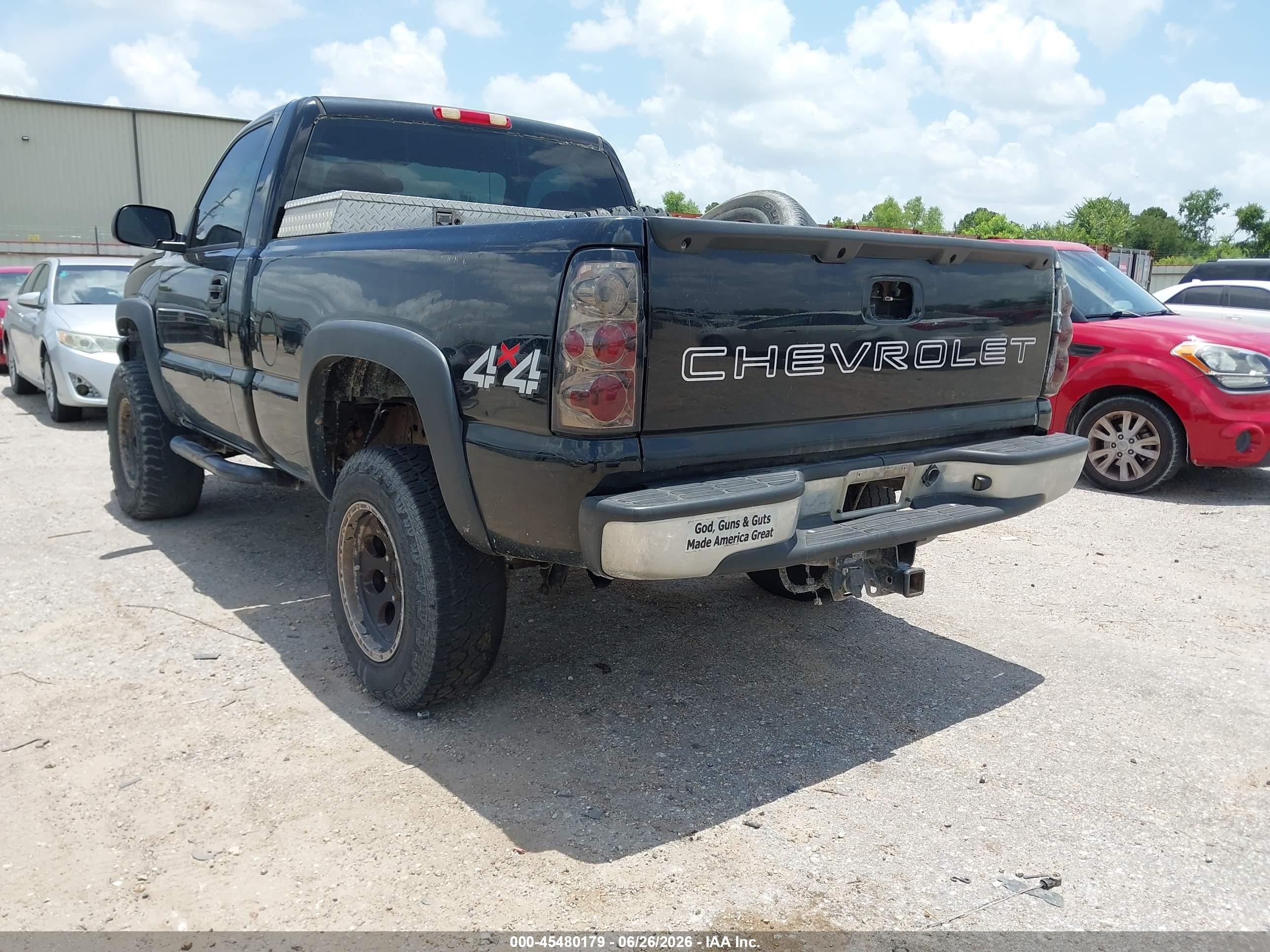 2006 Chevrolet Silverado 1500 Work Truck Черный vin: 1GCEK14V16Z233451