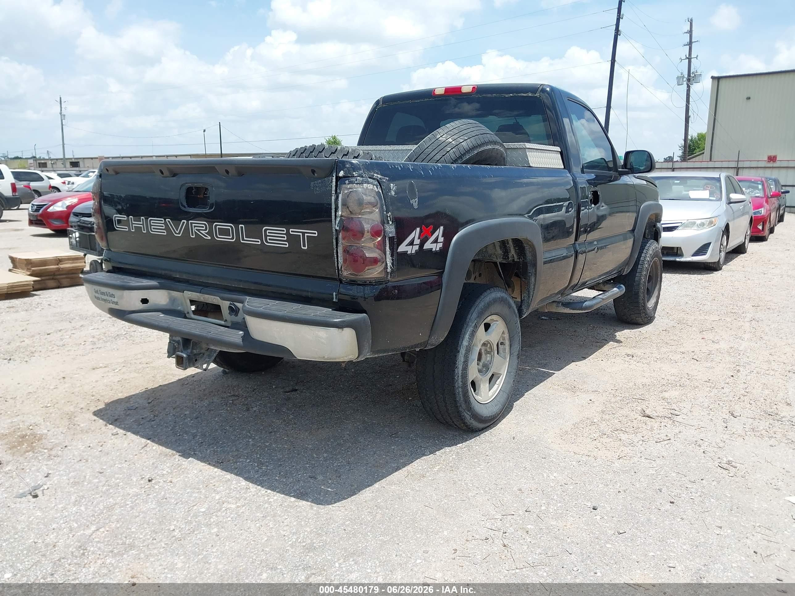 2006 Chevrolet Silverado 1500 Work Truck Черный vin: 1GCEK14V16Z233451