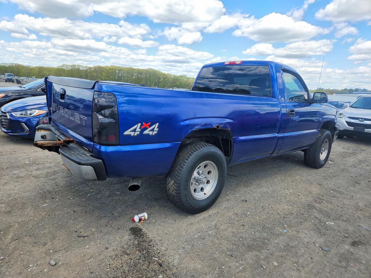 2003 Chevrolet Silverado K1500 Blue vin: 1GCEK14V23E226821