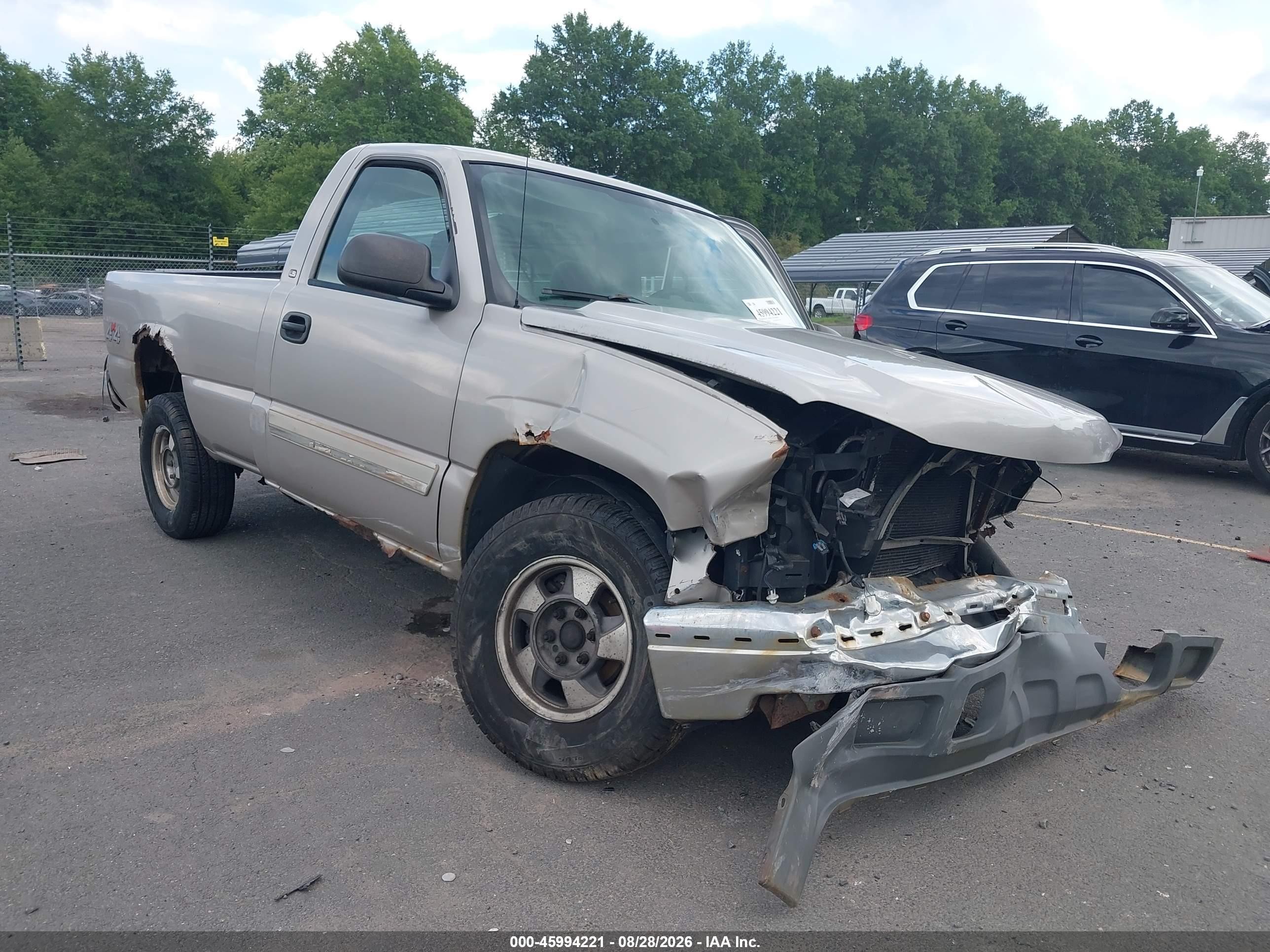 2004 Chevrolet Silverado 1500 Ls Серебряный vin: 1GCEK14V24Z275673