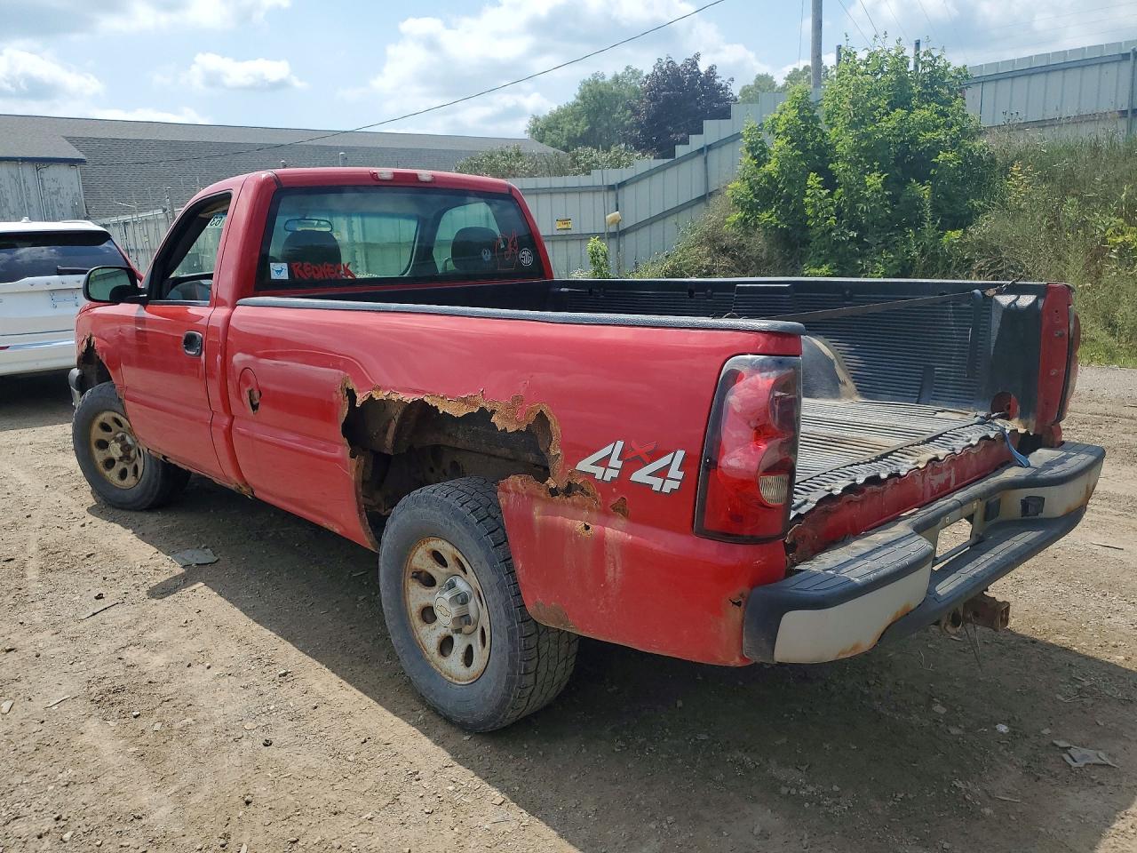 2007 Chevrolet Silverado K1500 Classic Red vin: 1GCEK14V27E185435