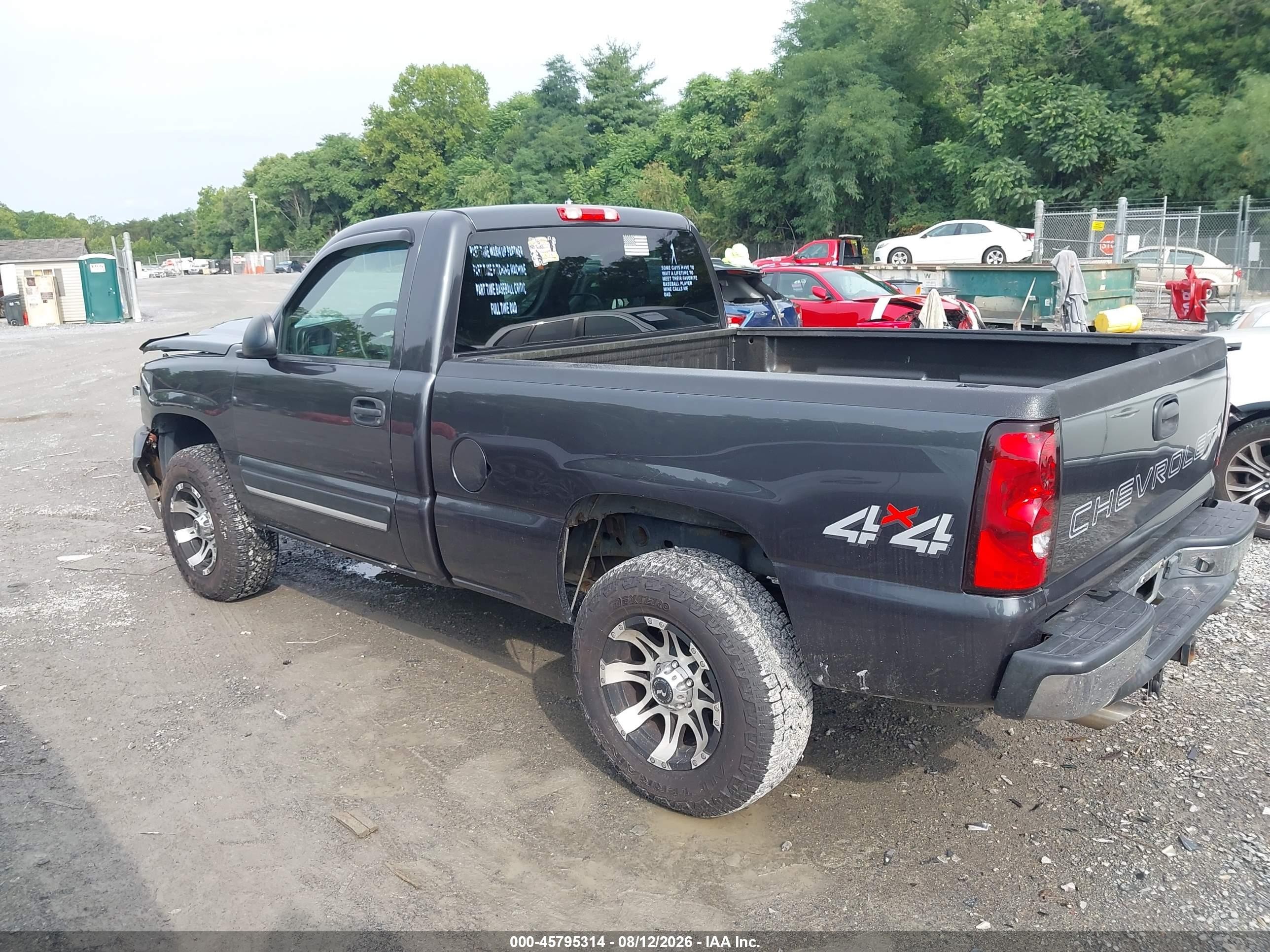 2004 Chevrolet Silverado 1500   Черный vin: 1GCEK14V34Z235750