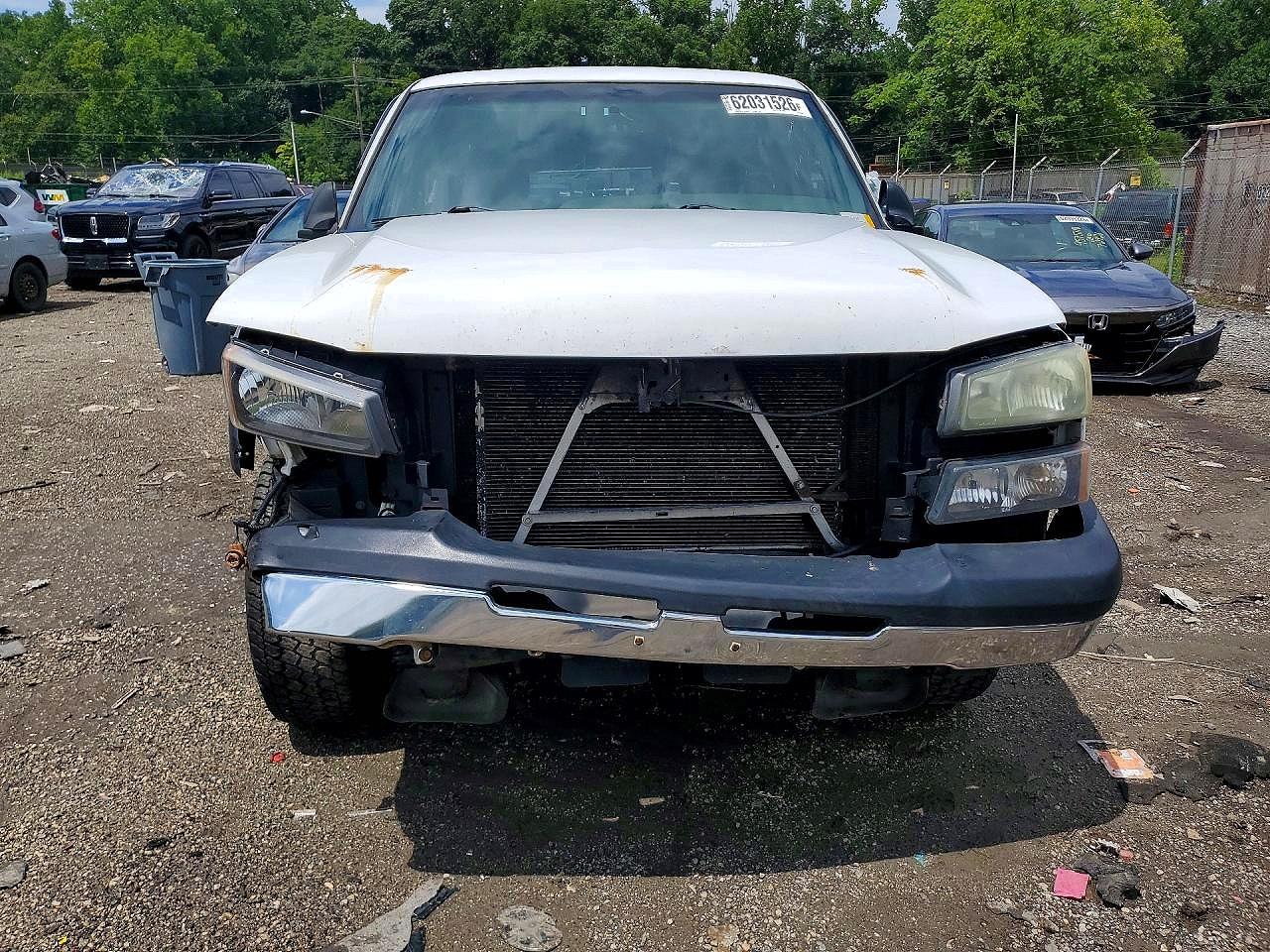 2006 Chevrolet Silverado K1500 White vin: 1GCEK14V36E169906