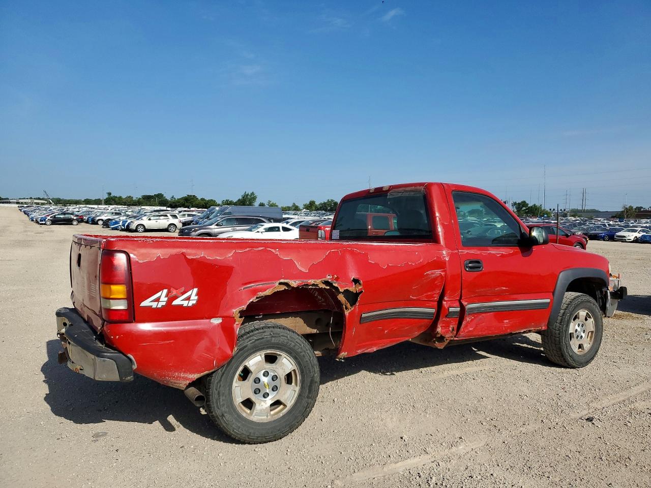 2001 Chevrolet Silverado K1500 Red vin: 1GCEK14V41E169907