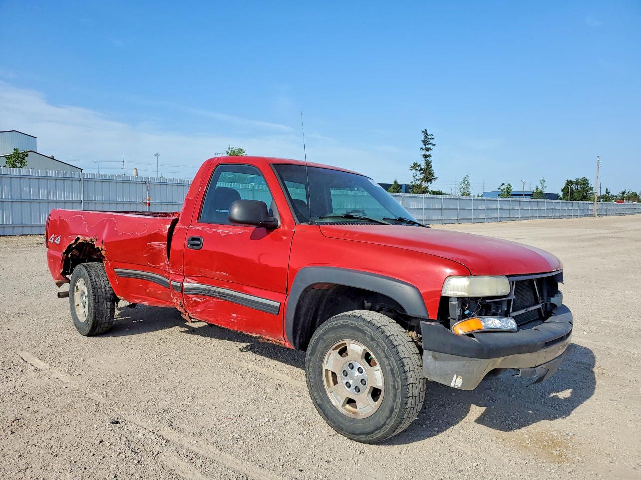 2001 Chevrolet Silverado K1500 Red vin: 1GCEK14V41E169907