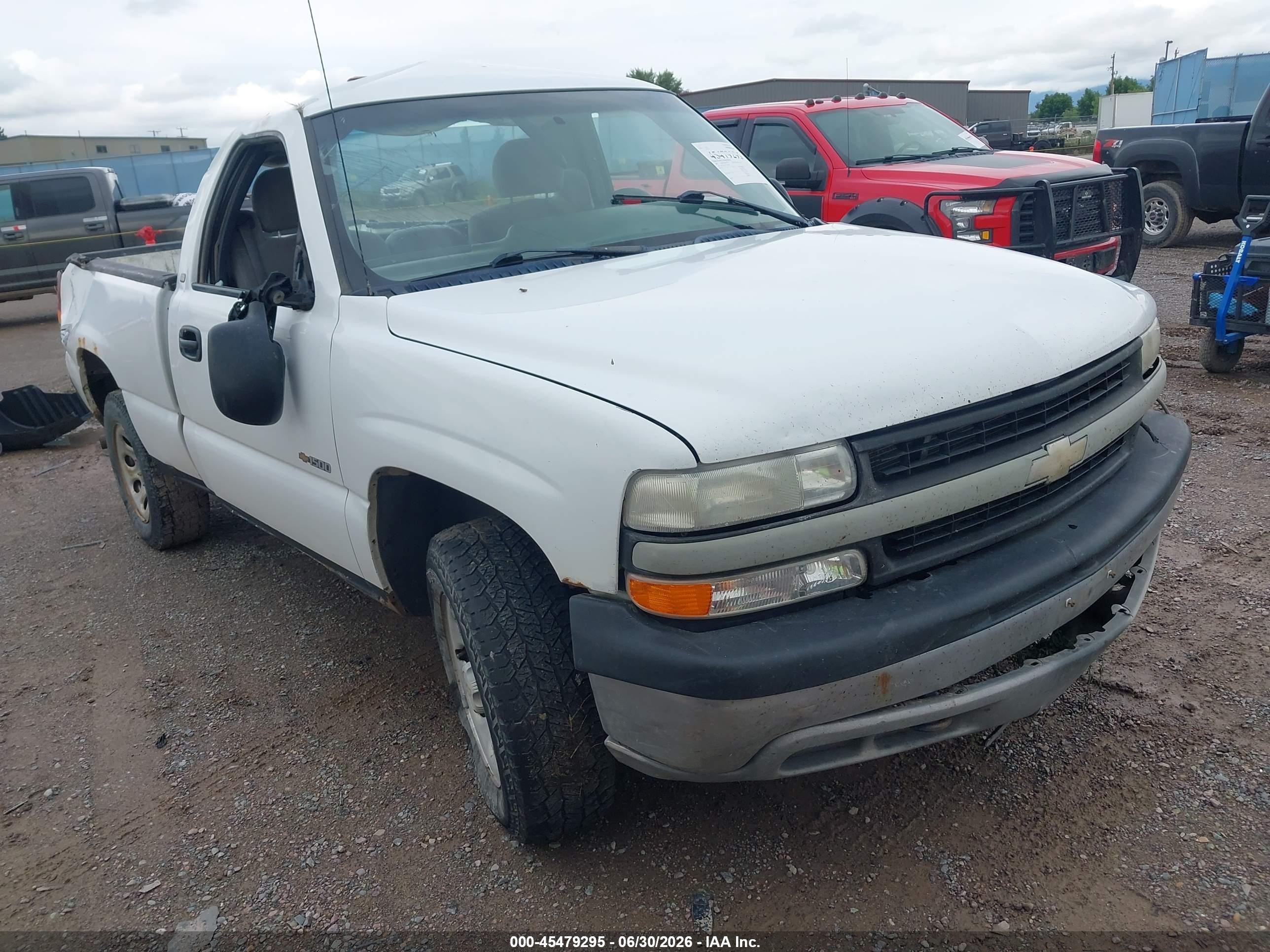 2001 Chevrolet Silverado 1500   White vin: 1GCEK14V51Z297467