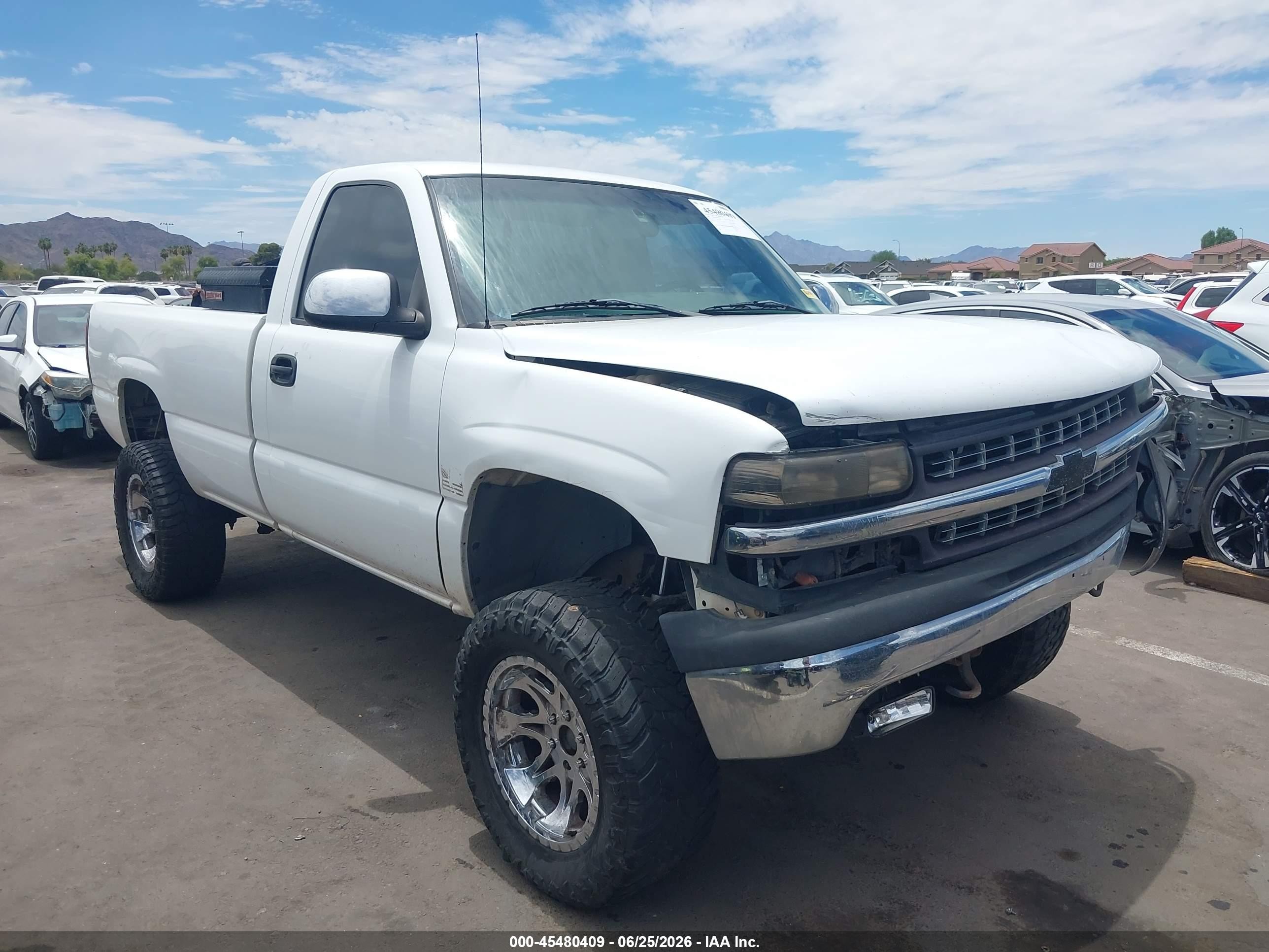2002 Chevrolet Silverado 1500 Ls White vin: 1GCEK14V52Z237643