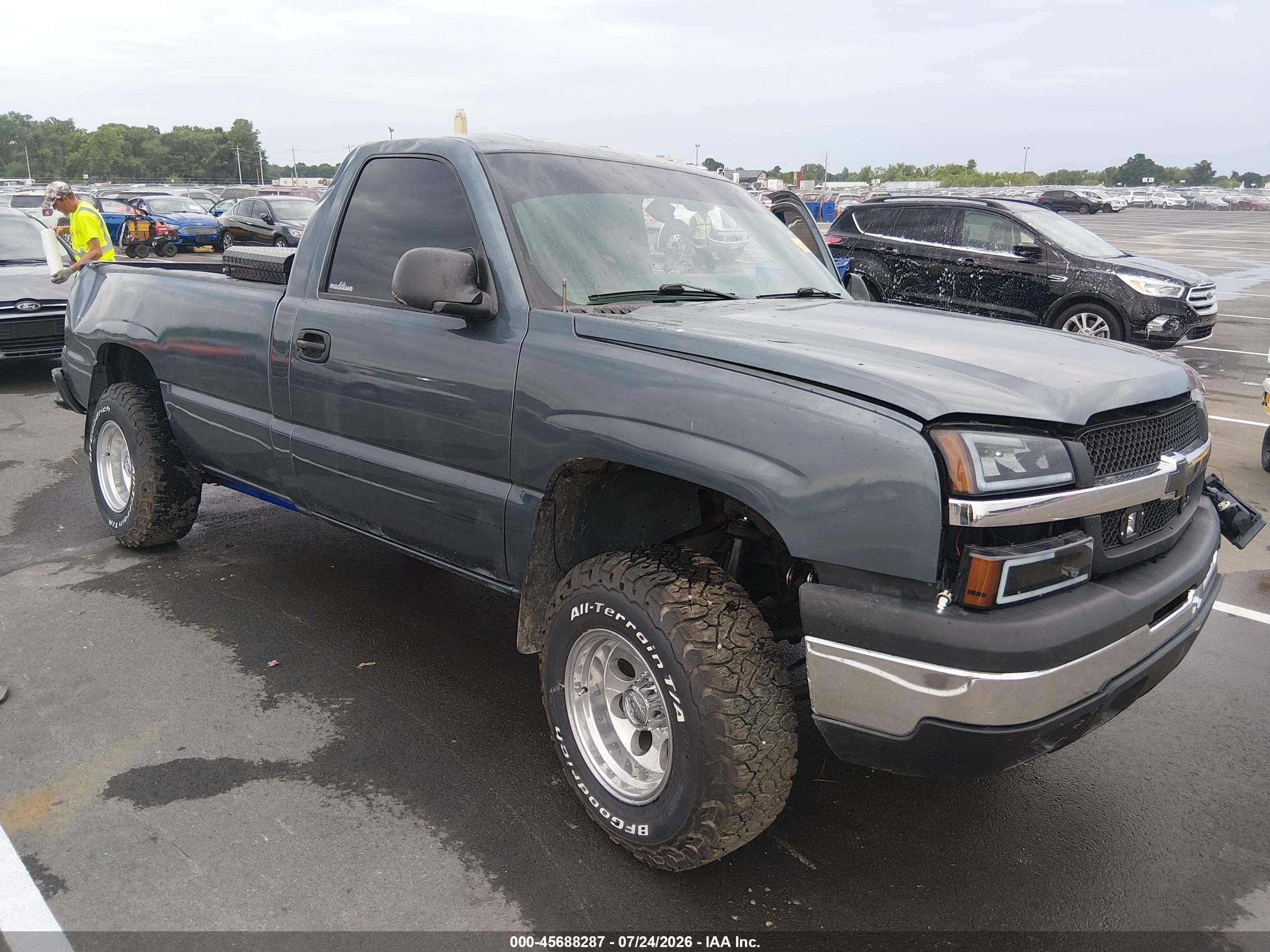 2003 Chevrolet Silverado 1500   Синий vin: 1GCEK14V63Z159875