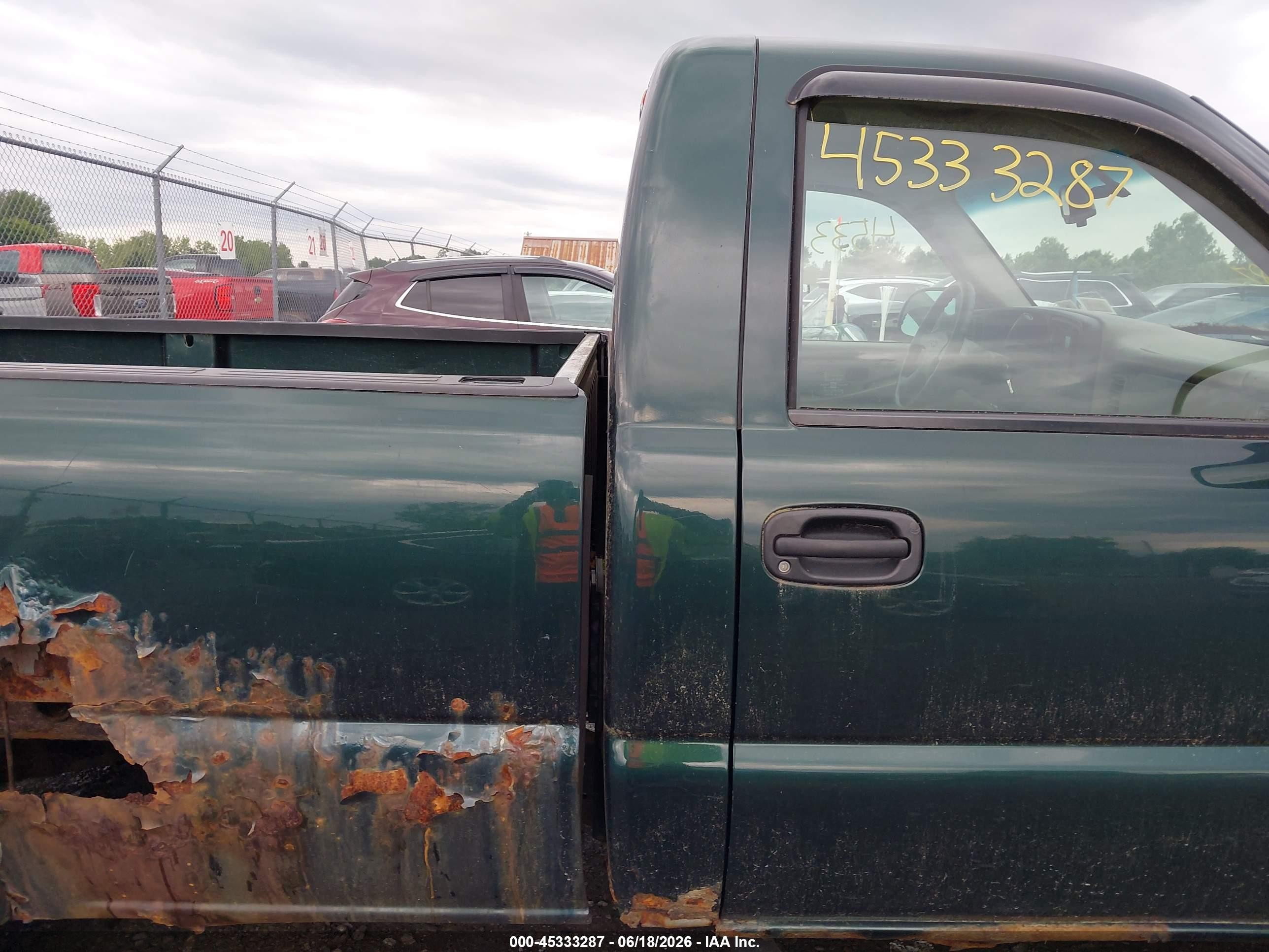 2003 Chevrolet Silverado 1500 Work Truck Green vin: 1GCEK14V63Z239614
