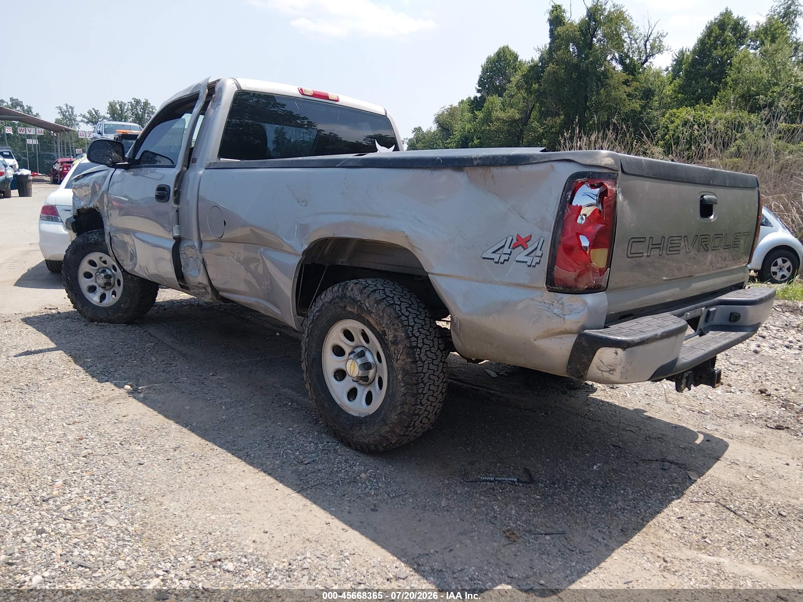2004 Chevrolet Silverado 1500 Work Truck Серебряный vin: 1GCEK14V74Z134100