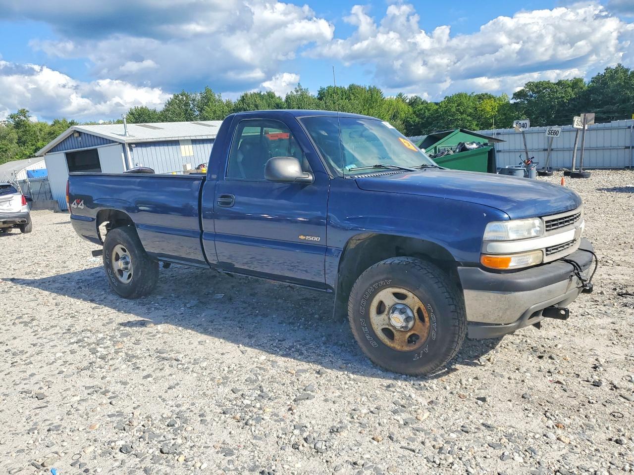 2000 Chevrolet Silverado K1500 Blue vin: 1GCEK14V7YE426634