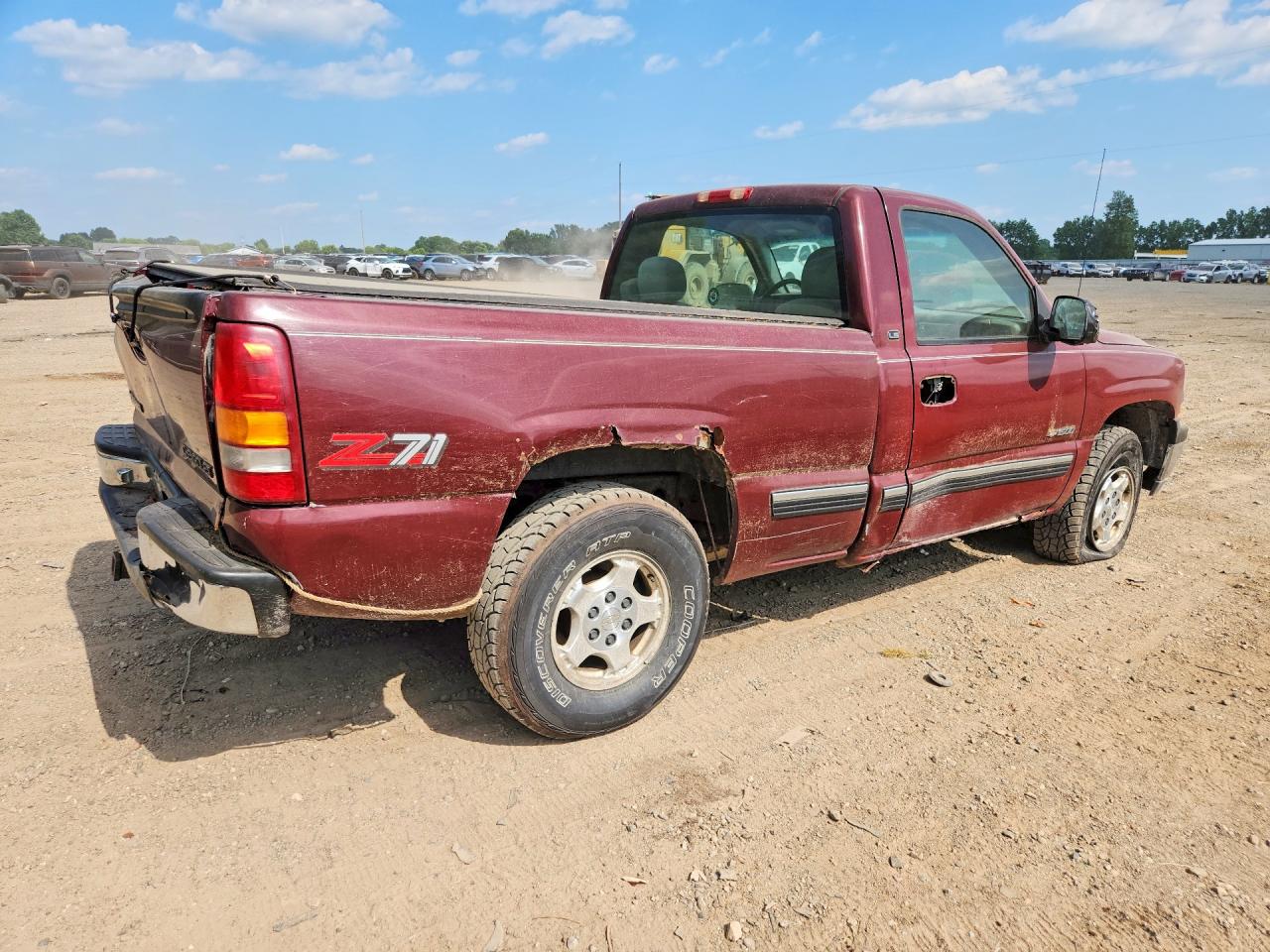 1999 Chevrolet Silverado K1500 Burgundy vin: 1GCEK14V8XZ134336