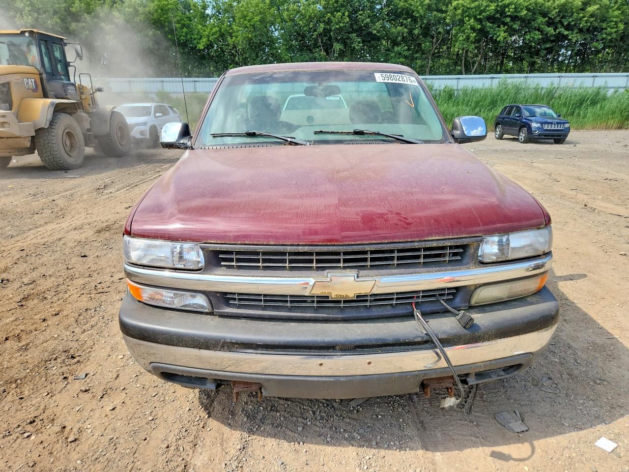 1999 Chevrolet Silverado K1500 Burgundy vin: 1GCEK14V8XZ134336