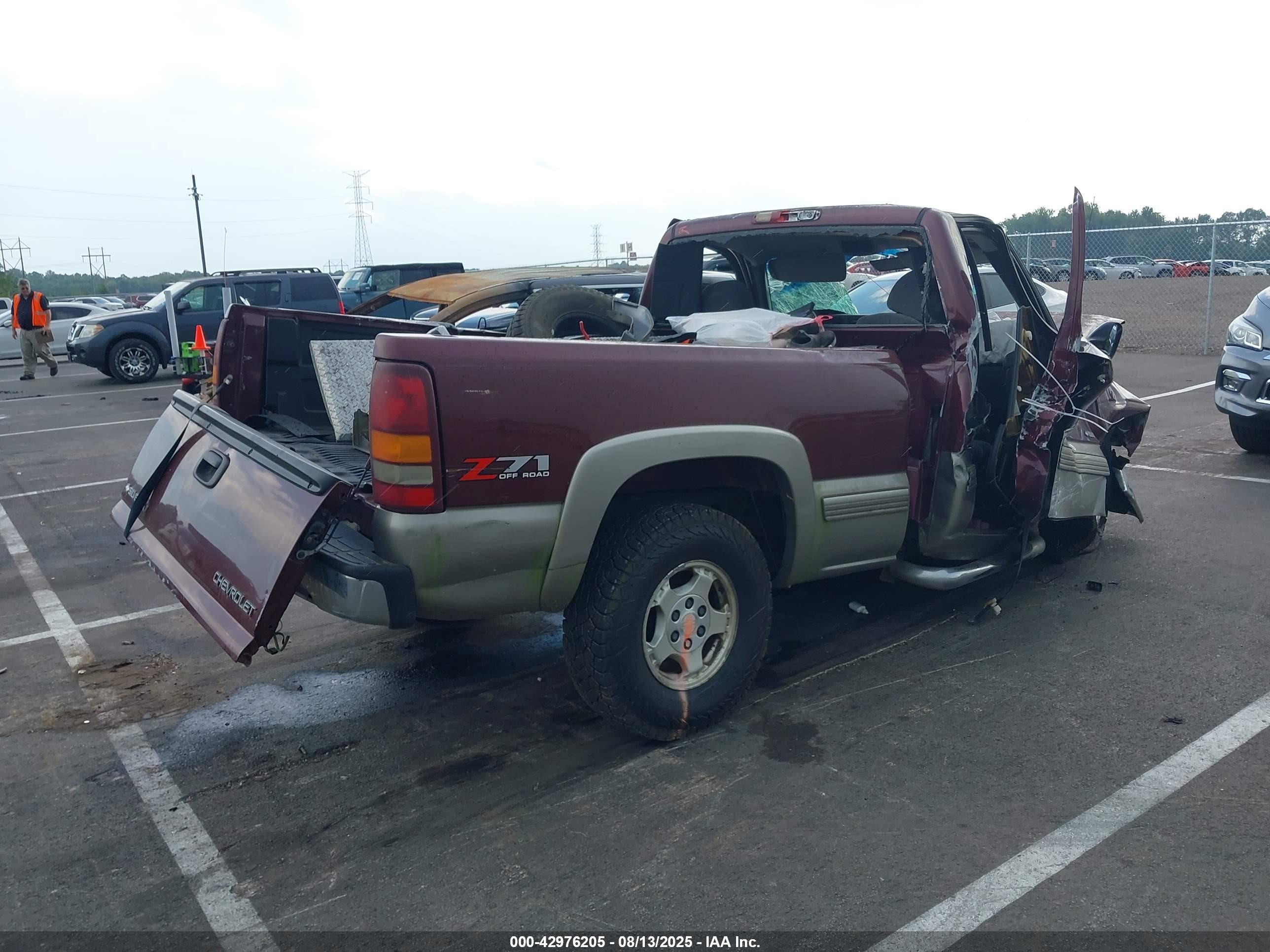 2002 Chevrolet Silverado 1500 Ls Burgundy vin: 1GCEK14V92Z221901