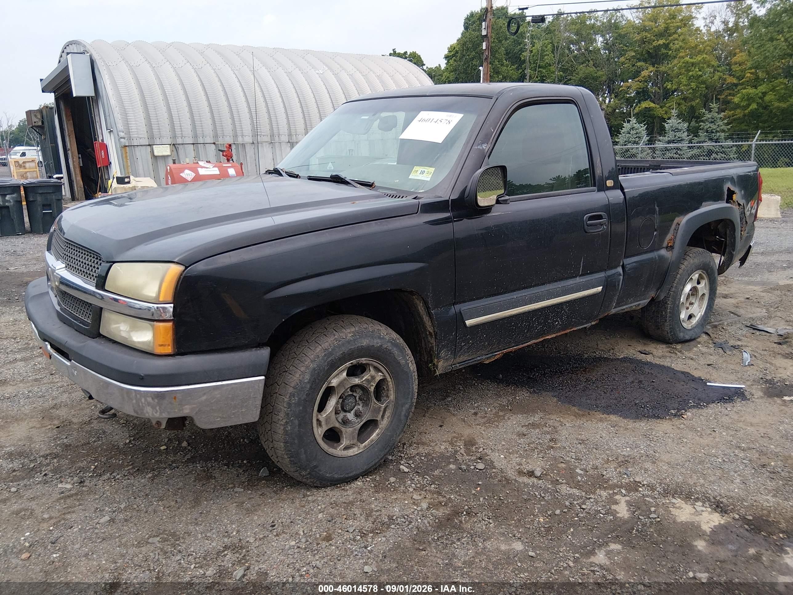 2003 Chevrolet Silverado 1500 Ls Black vin: 1GCEK14VX3Z318638