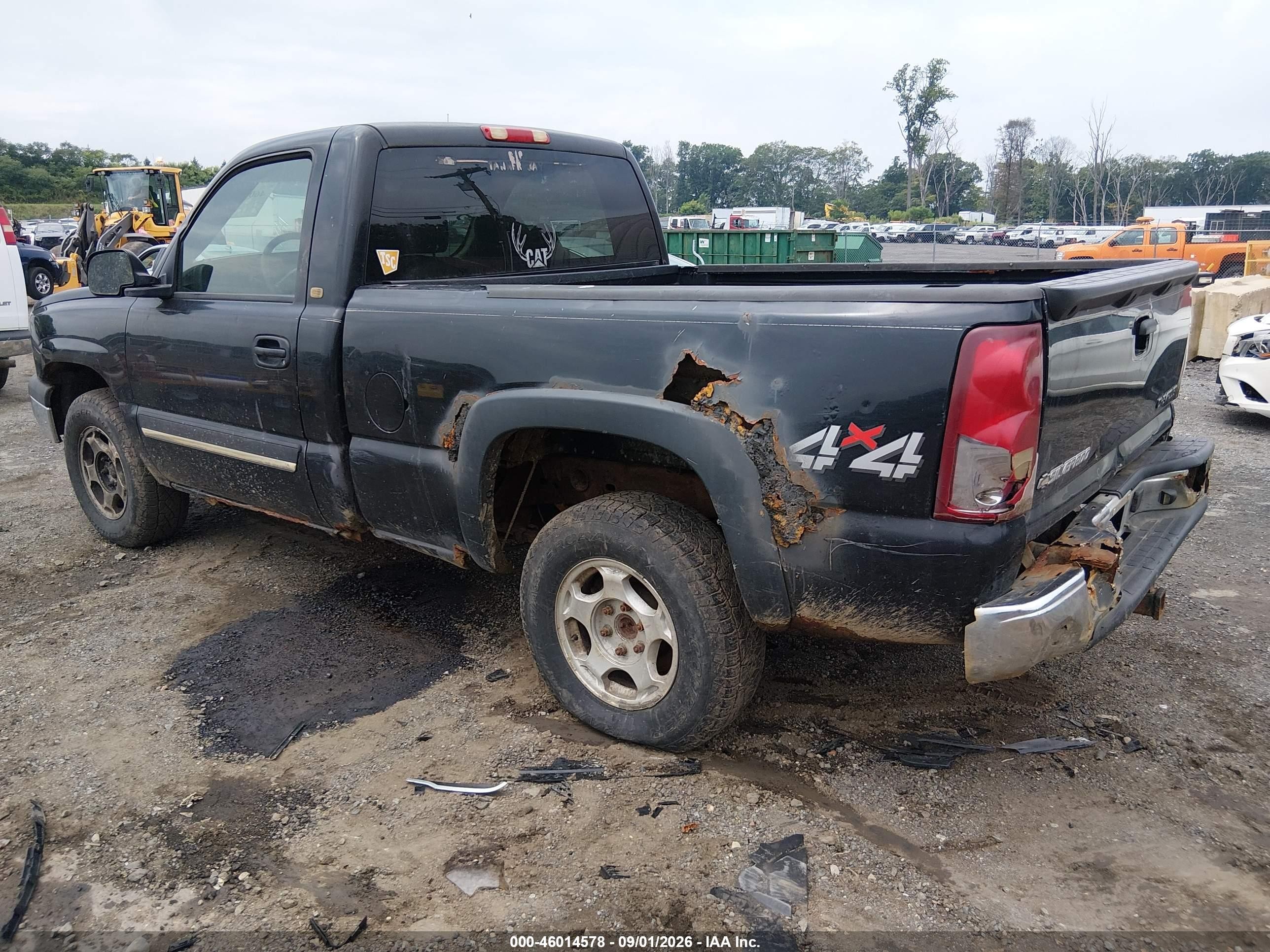 2003 Chevrolet Silverado 1500 Ls Black vin: 1GCEK14VX3Z318638