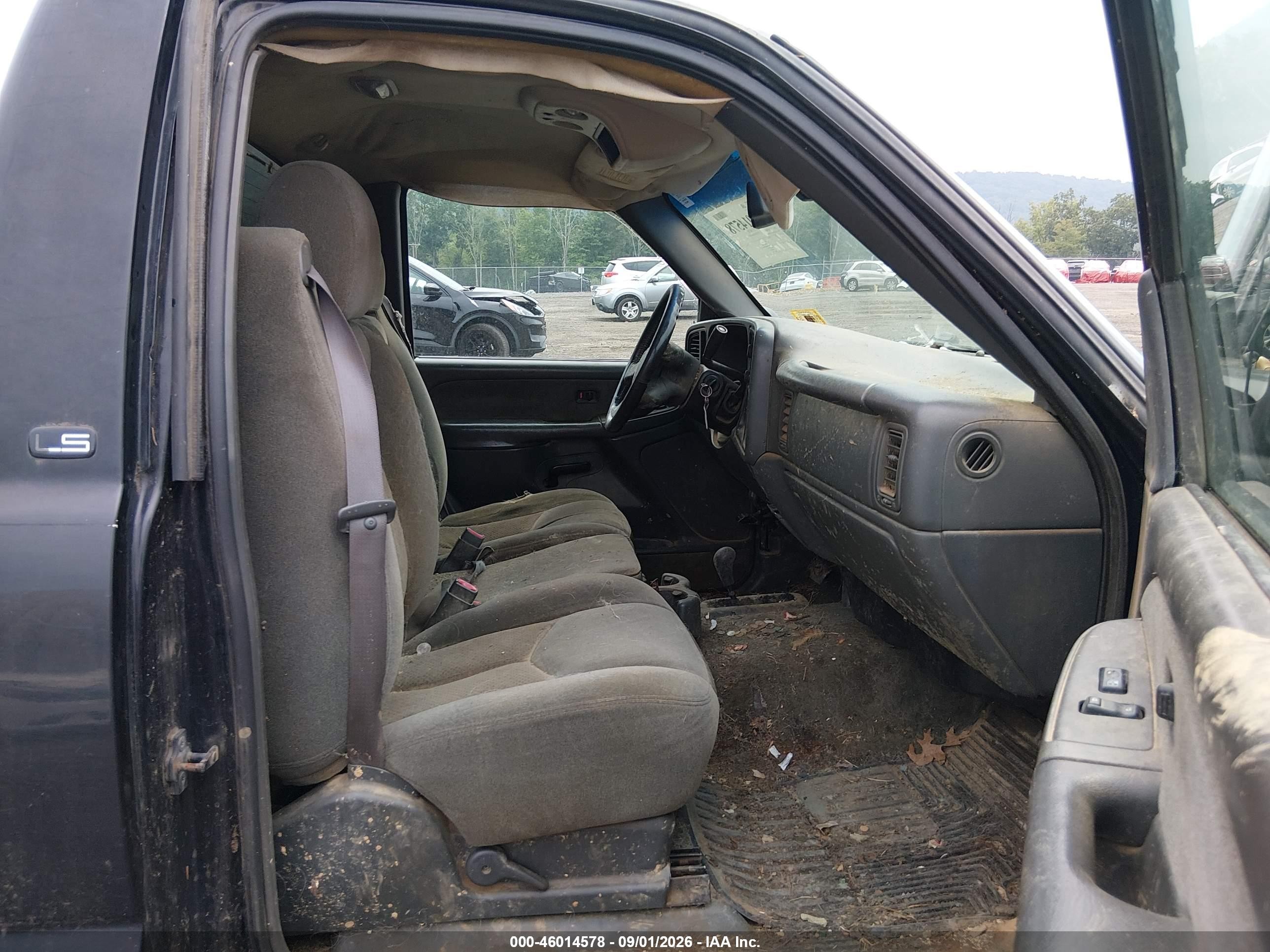 2003 Chevrolet Silverado 1500 Ls Black vin: 1GCEK14VX3Z318638