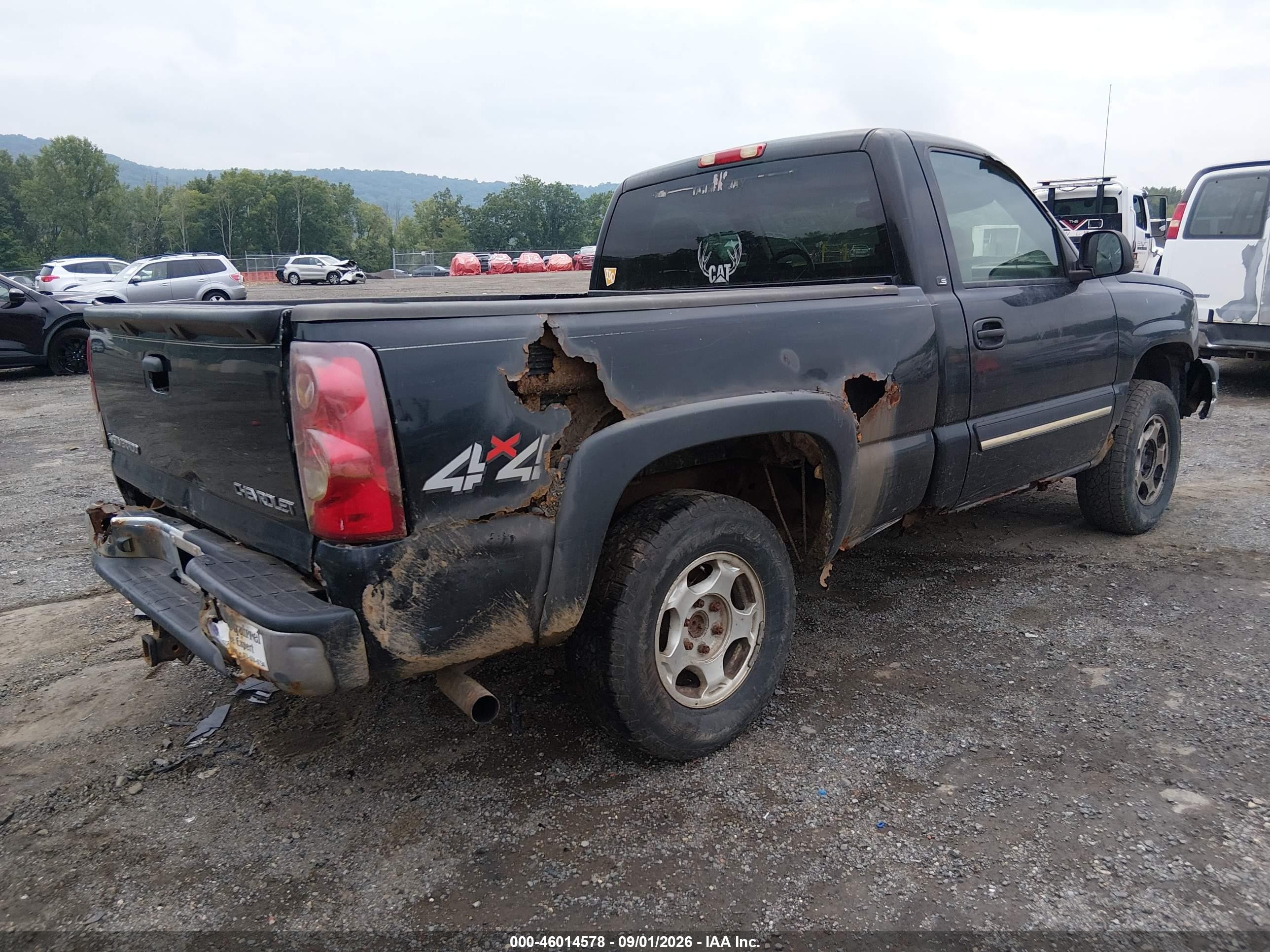 2003 Chevrolet Silverado 1500 Ls Black vin: 1GCEK14VX3Z318638