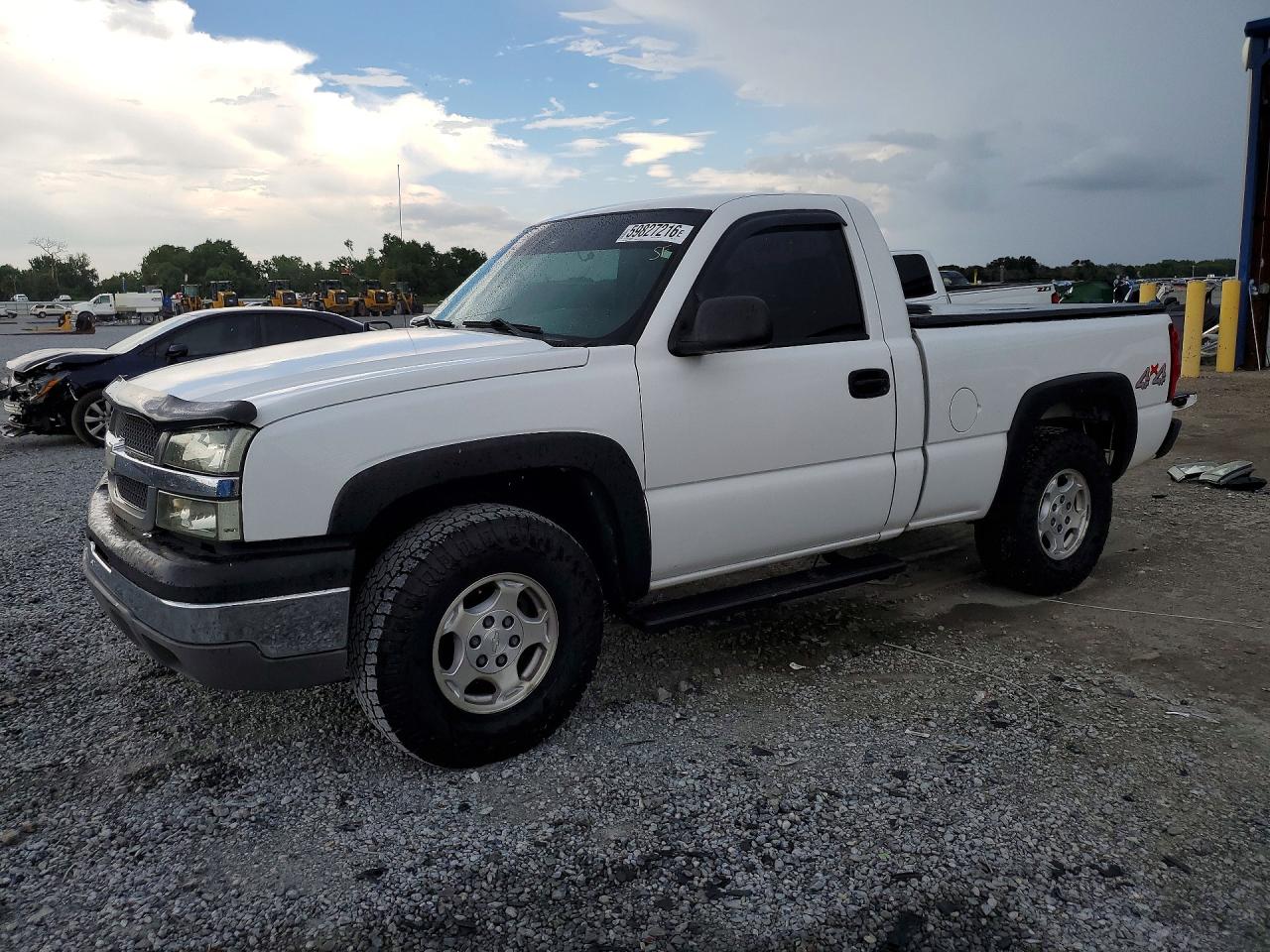 2004 Chevrolet Silverado K1500 White vin: 1GCEK14VX4Z201711