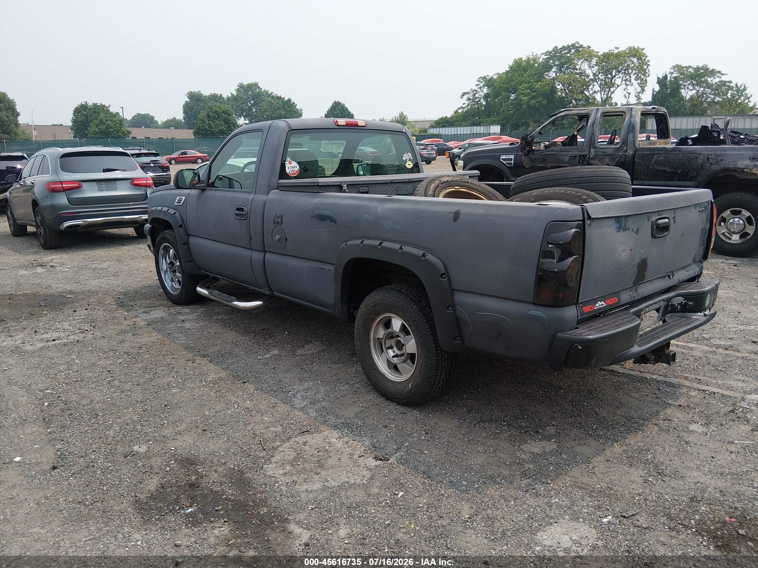 2006 Chevrolet Silverado 1500 Work Truck Gray vin: 1GCEK14VX6E144503