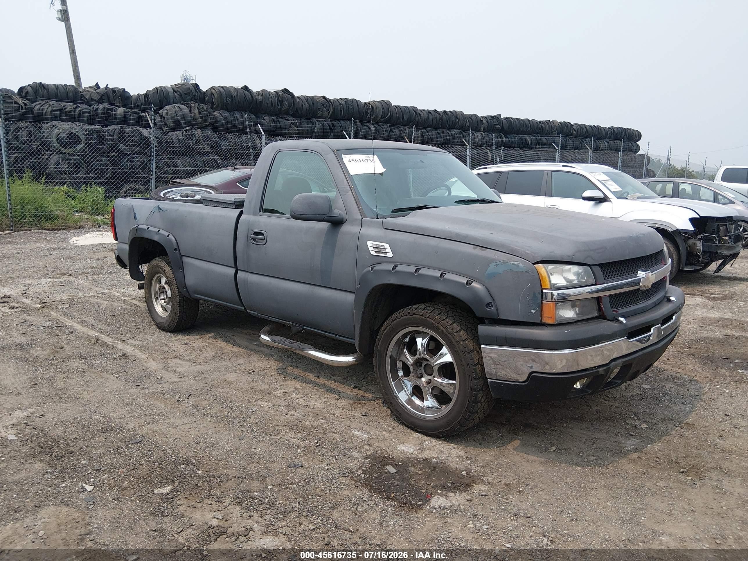 2006 Chevrolet Silverado 1500 Work Truck Gray vin: 1GCEK14VX6E144503
