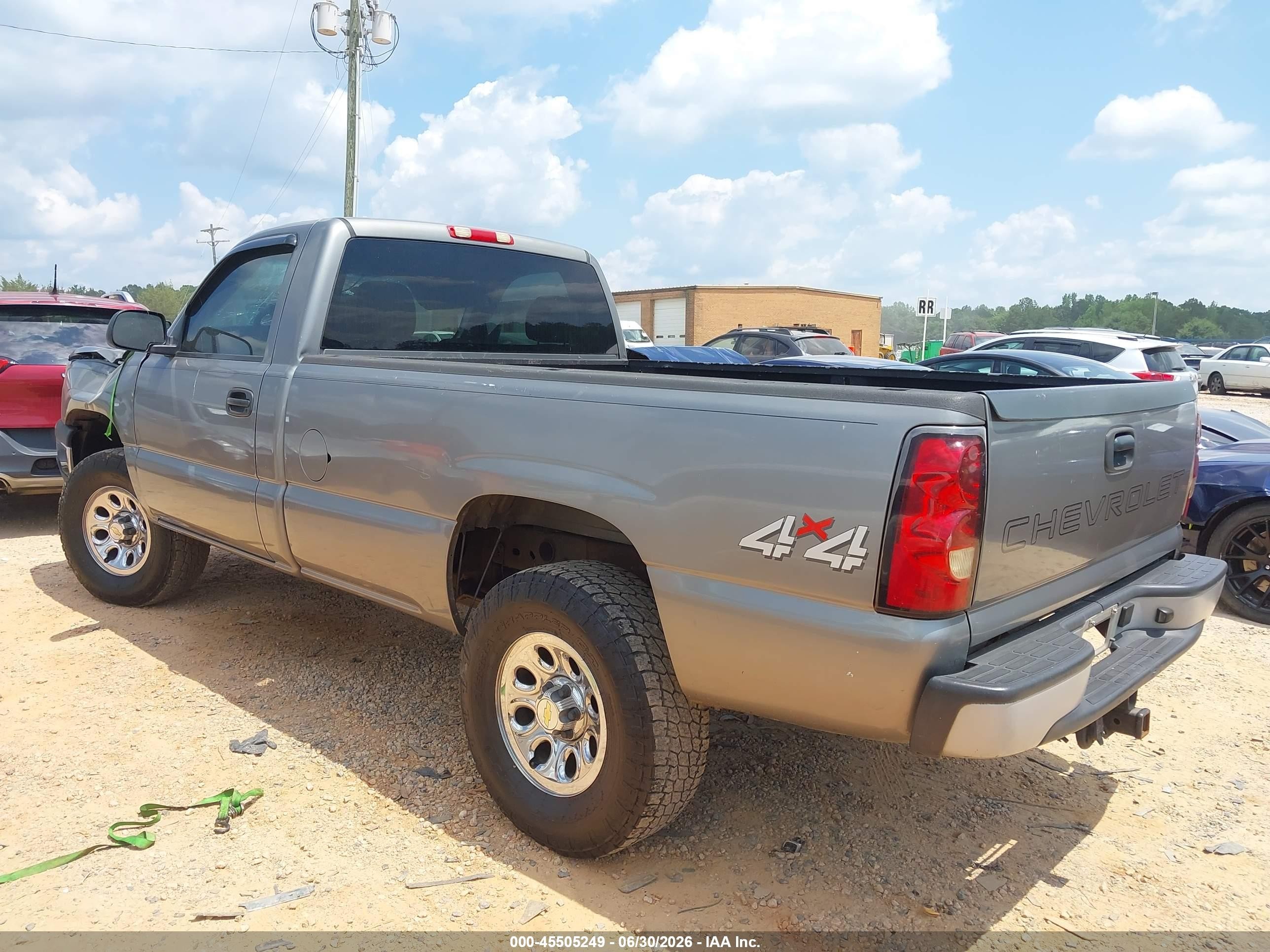 2006 Chevrolet Silverado 1500 Work Truck Gray vin: 1GCEK14VX6E222634