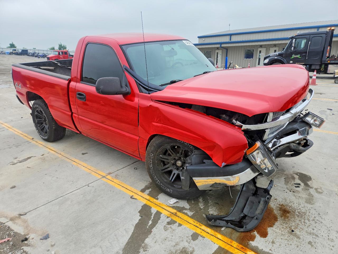 2007 Chevrolet Silverado K1500 Classic Red vin: 1GCEK14VX7Z190889