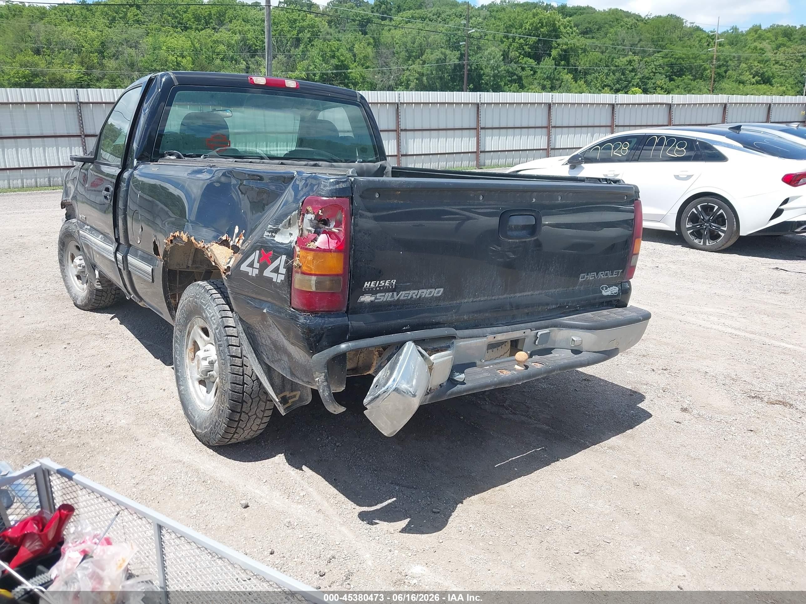2001 Chevrolet Silverado 1500 Ls Черный vin: 1GCEK14W91Z237667