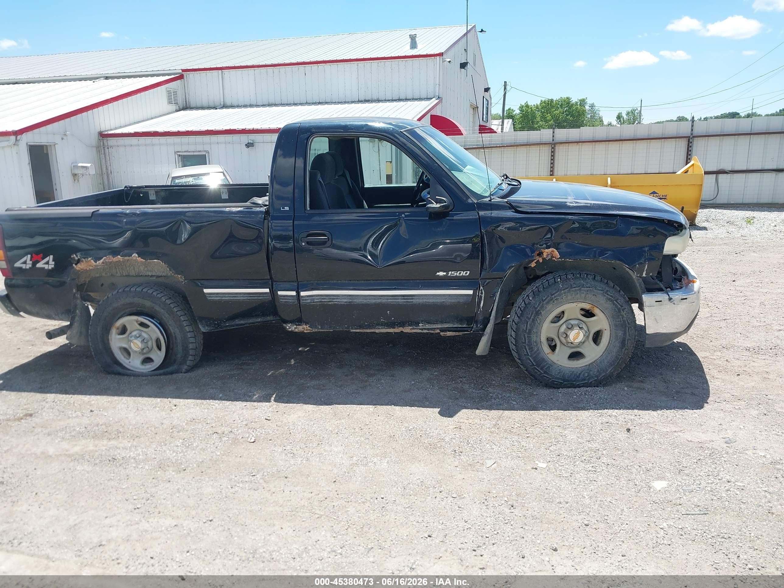 2001 Chevrolet Silverado 1500 Ls Черный vin: 1GCEK14W91Z237667