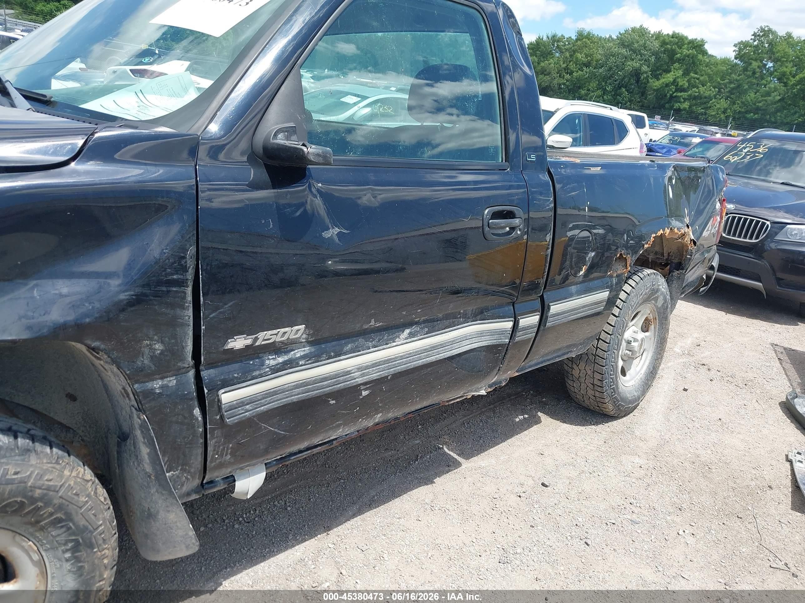2001 Chevrolet Silverado 1500 Ls Черный vin: 1GCEK14W91Z237667