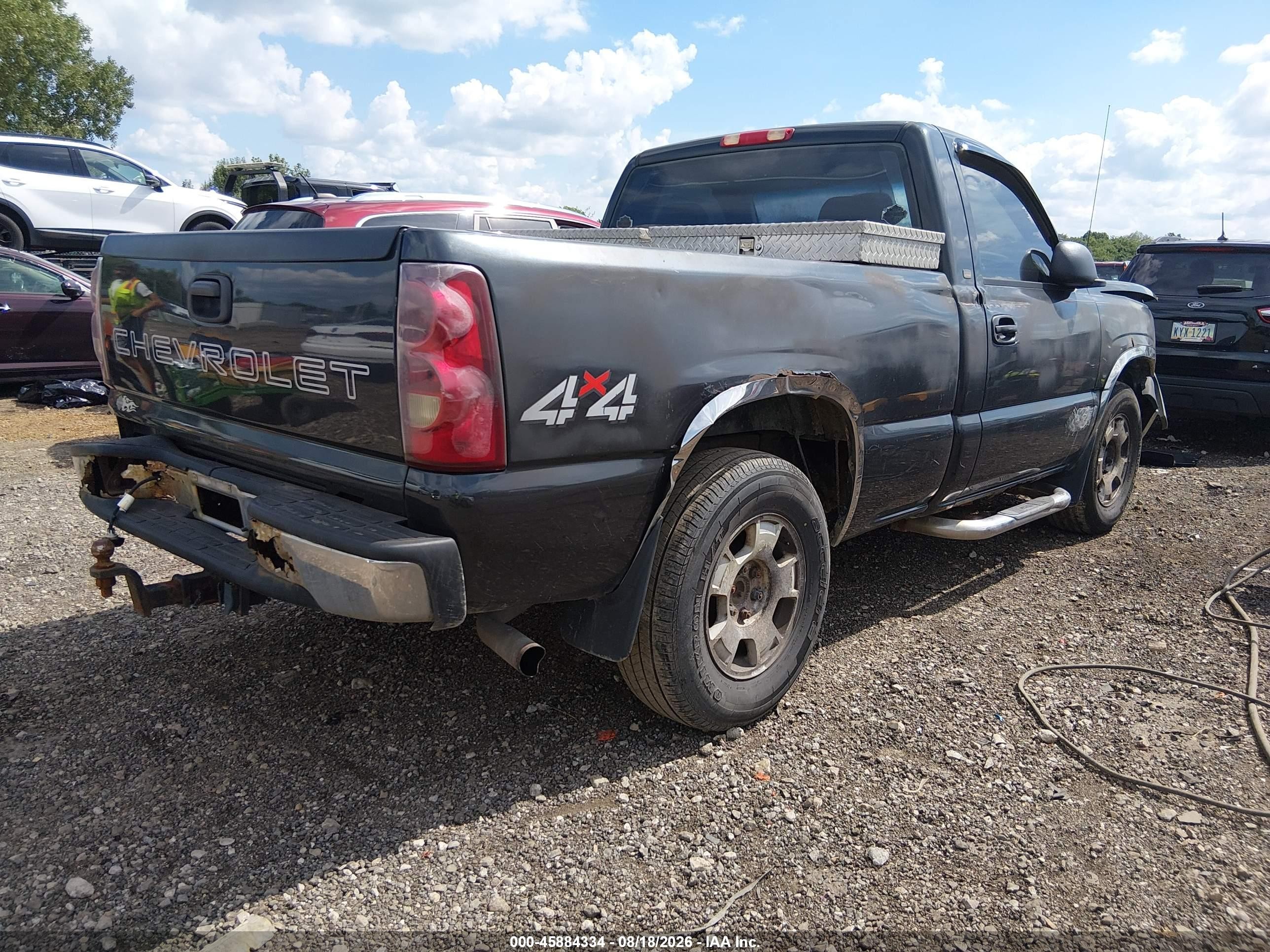 2003 Chevrolet Silverado 1500   Black vin: 1GCEK14X13Z350380