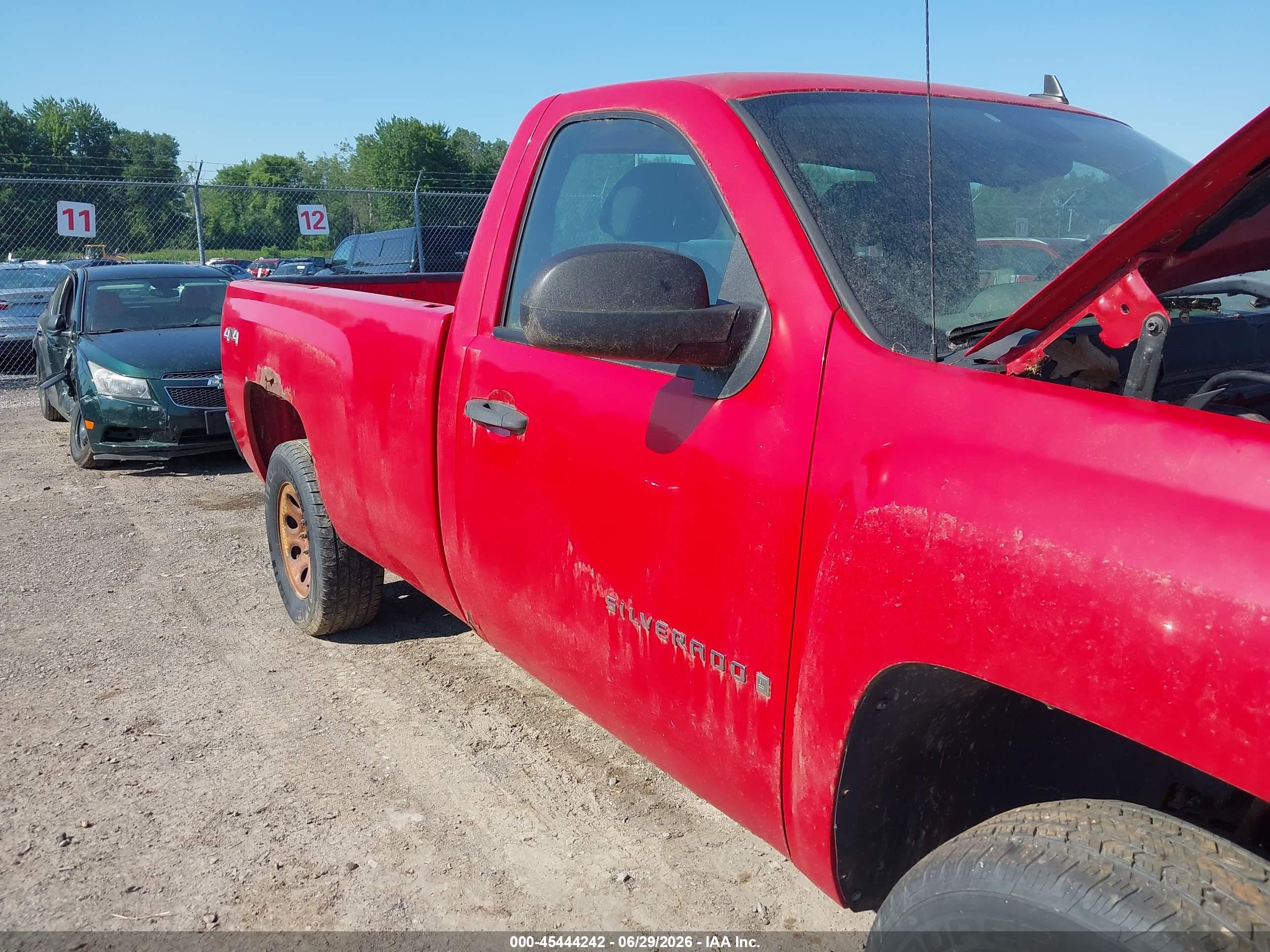 2007 Chevrolet Silverado 1500 Work Truck Red vin: 1GCEK14X47Z646483