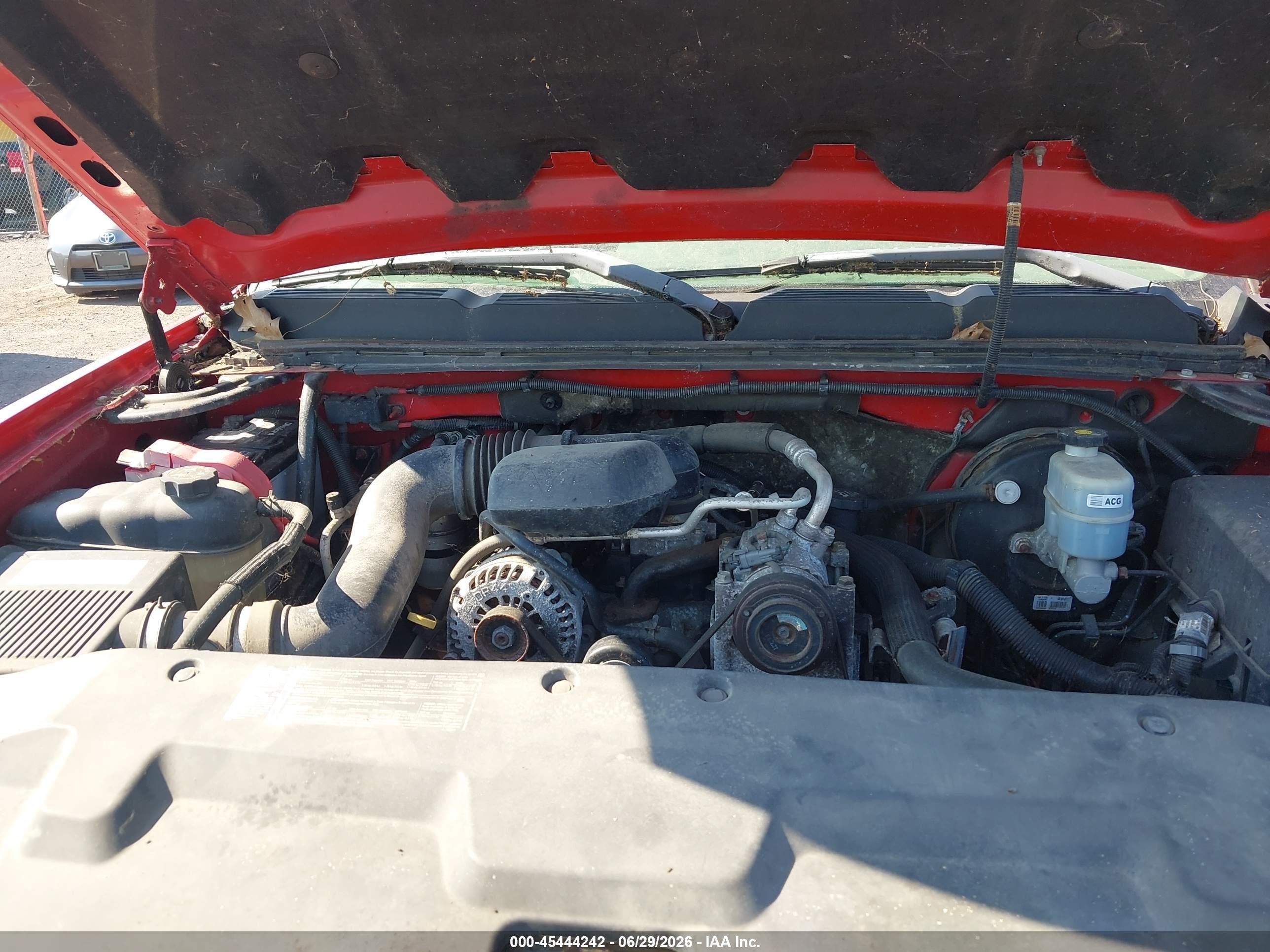 2007 Chevrolet Silverado 1500 Work Truck Red vin: 1GCEK14X47Z646483